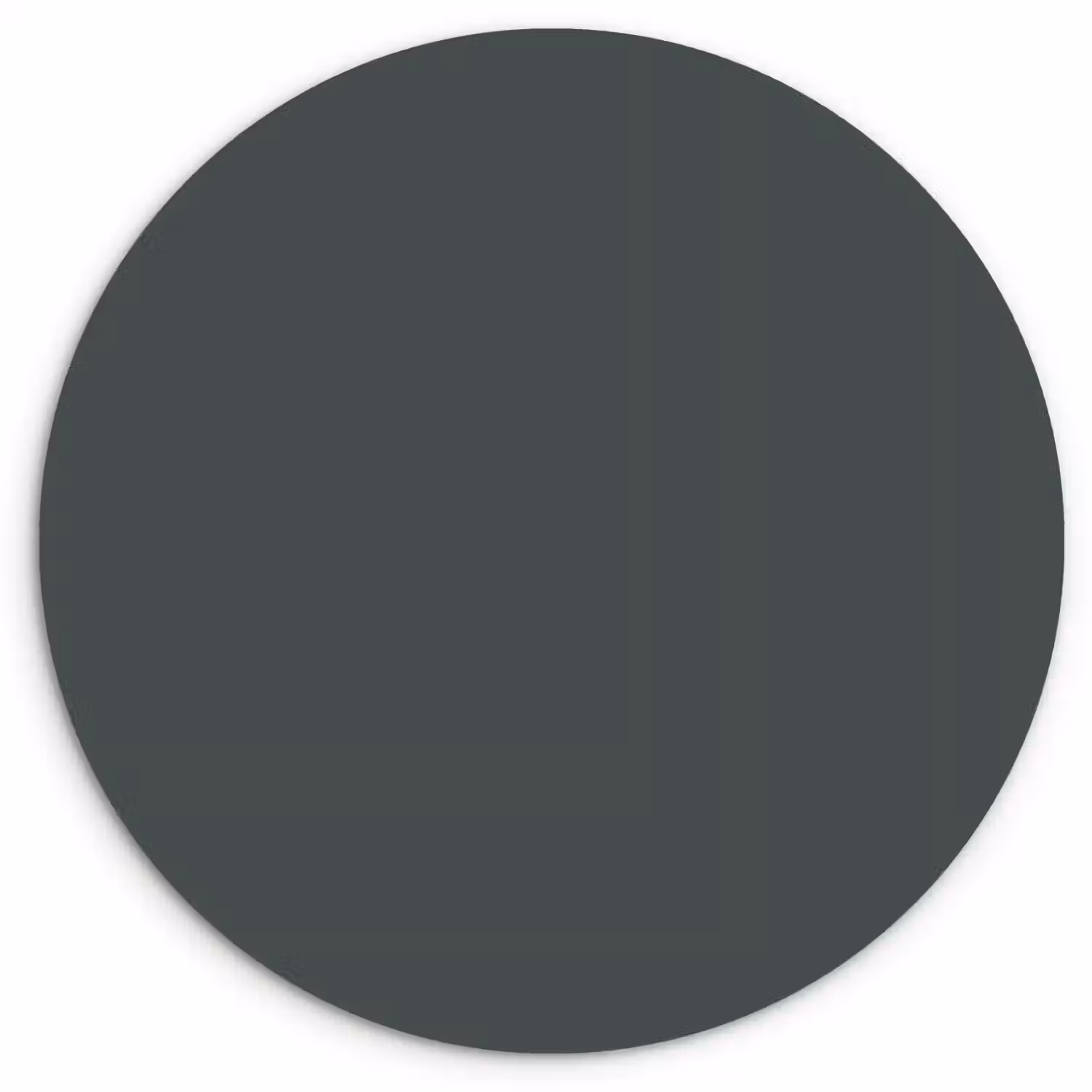 Slate - Millstone - Grijs Wandcirkel kunststof plaat 5mm dik klein 188 -3d