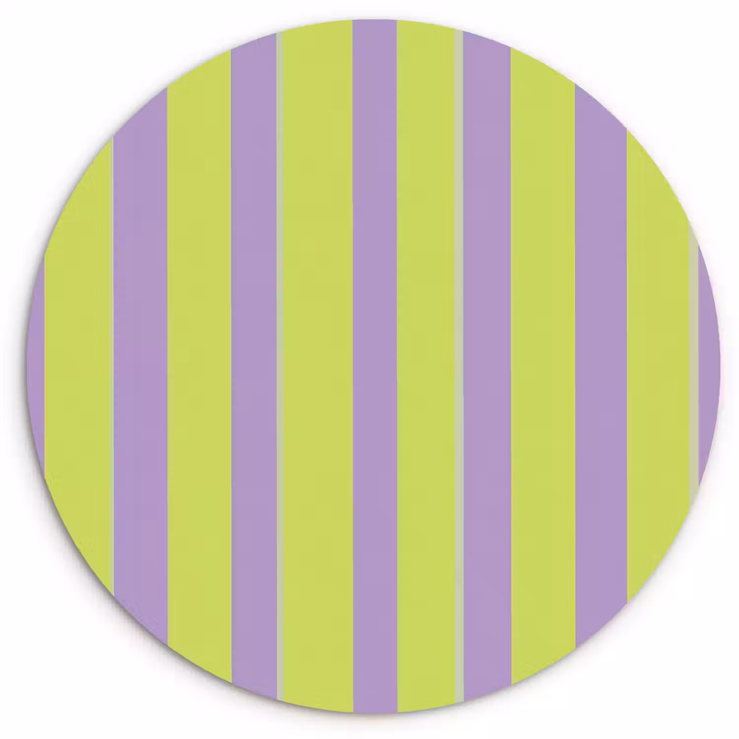 Strepen - Patroon - Groen Wandcirkel kunststof plaat 5mm dik klein 188 -3d