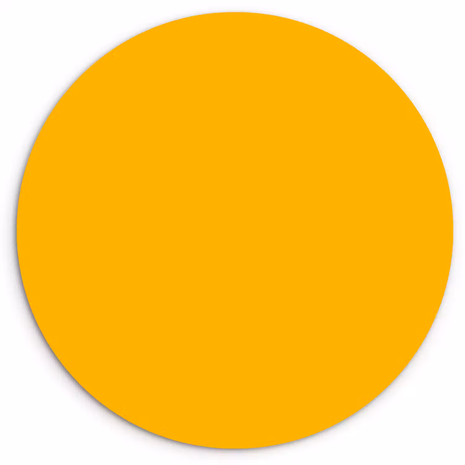 Vivid - Amber - Geel Wandcirkel kunststof plaat 5mm dik klein 188 -3d