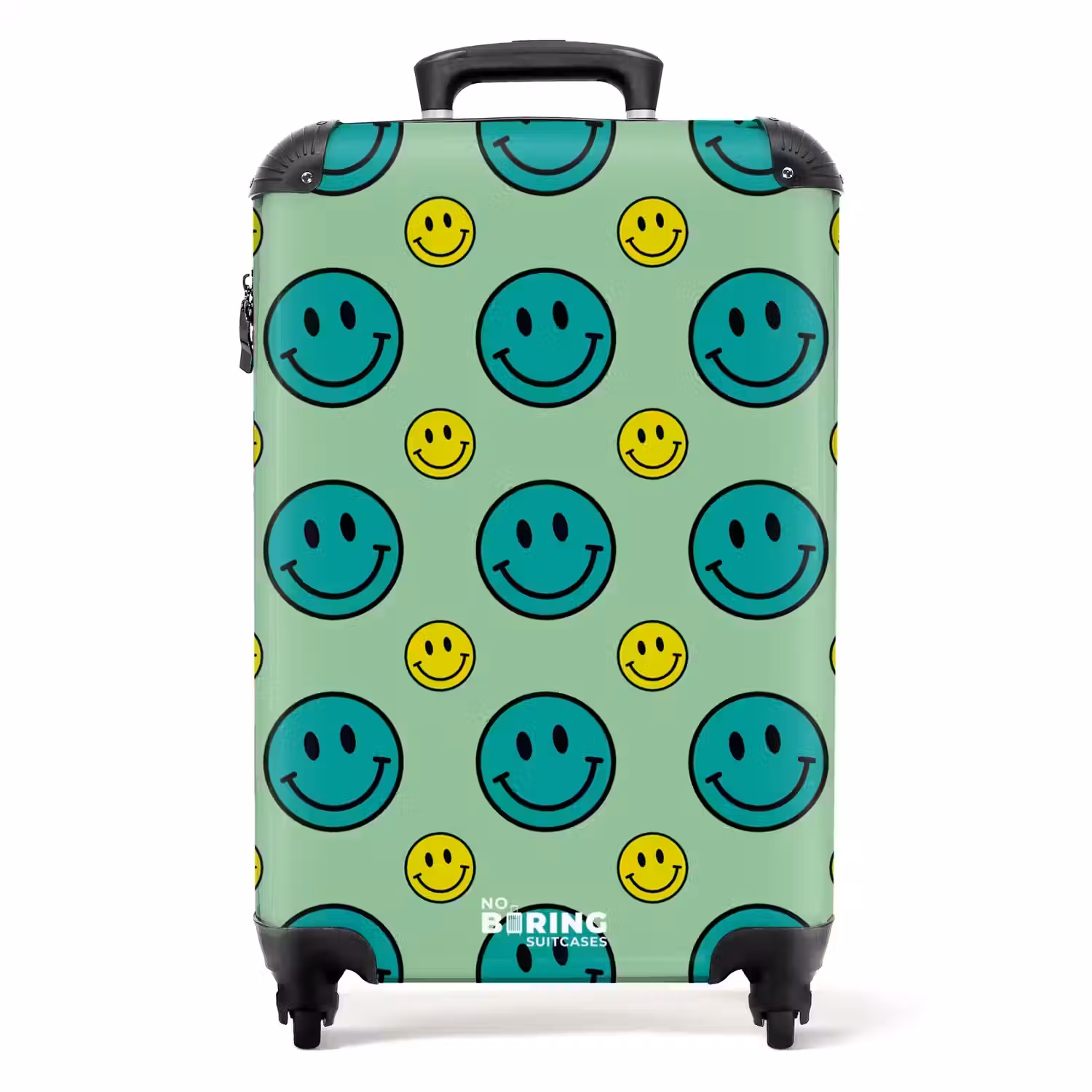 All smiles groen NBS - Handbagage koffer - Unisex middel -productfoto_recht