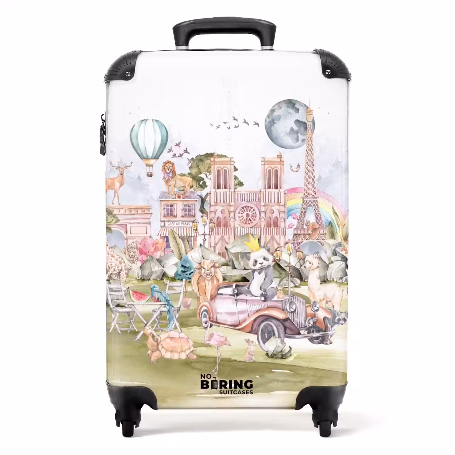 Dierlijke fantasiestad NBS - Handbagage koffer - Unisex middel -productfoto_recht