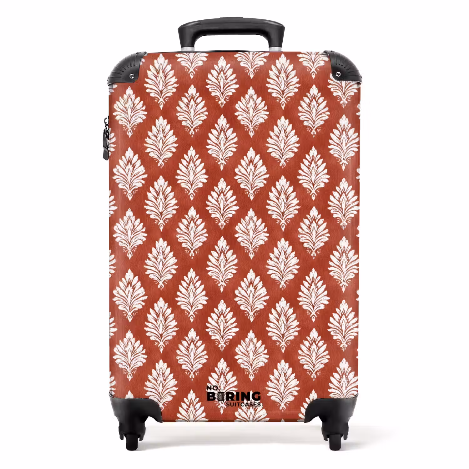 Barok print rood NBS - Handbagage koffer - Volwassenen Unisex middel -productfoto_recht