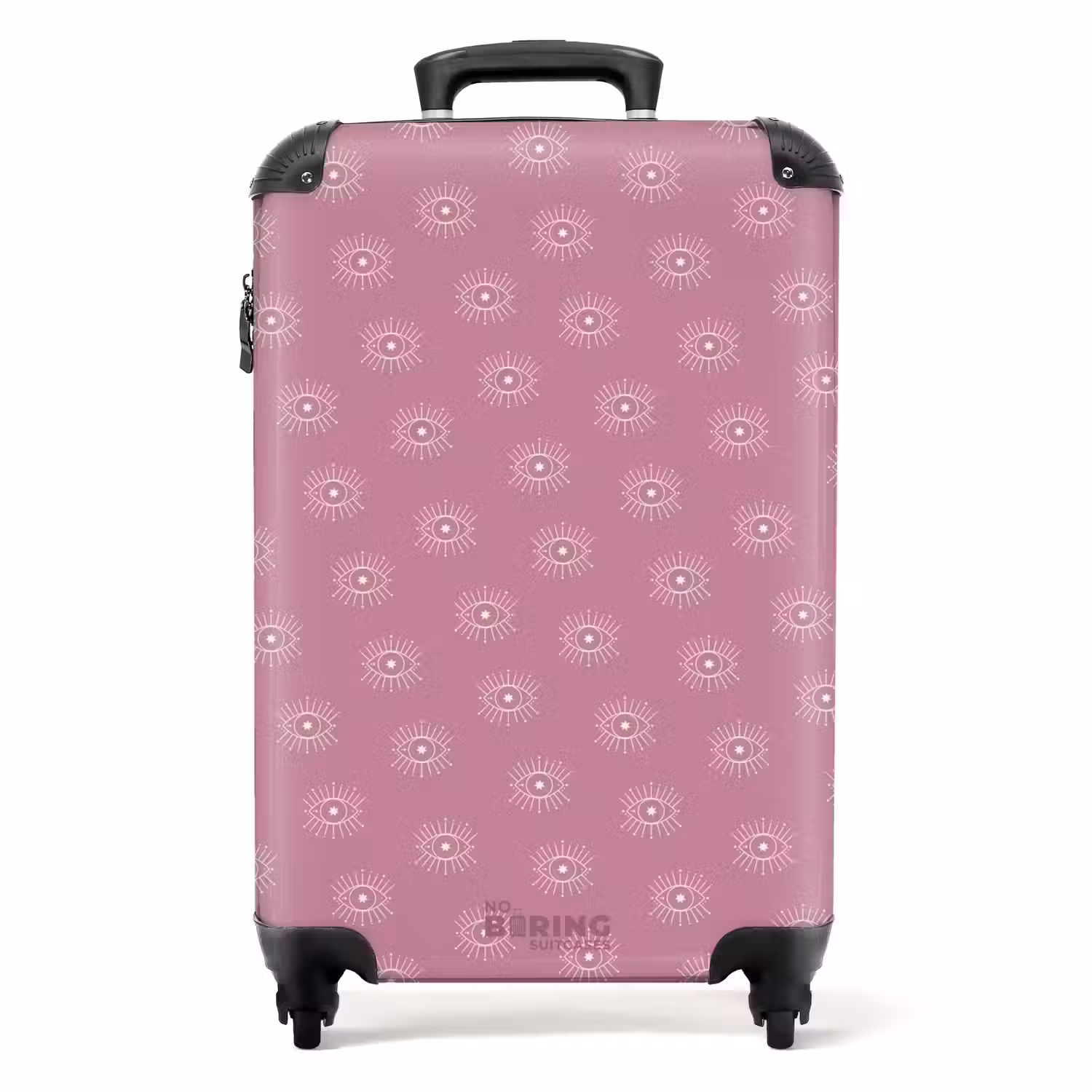 Boho - Paars patroon NBS - Handbagage koffer - Unisex middel -productfoto_recht