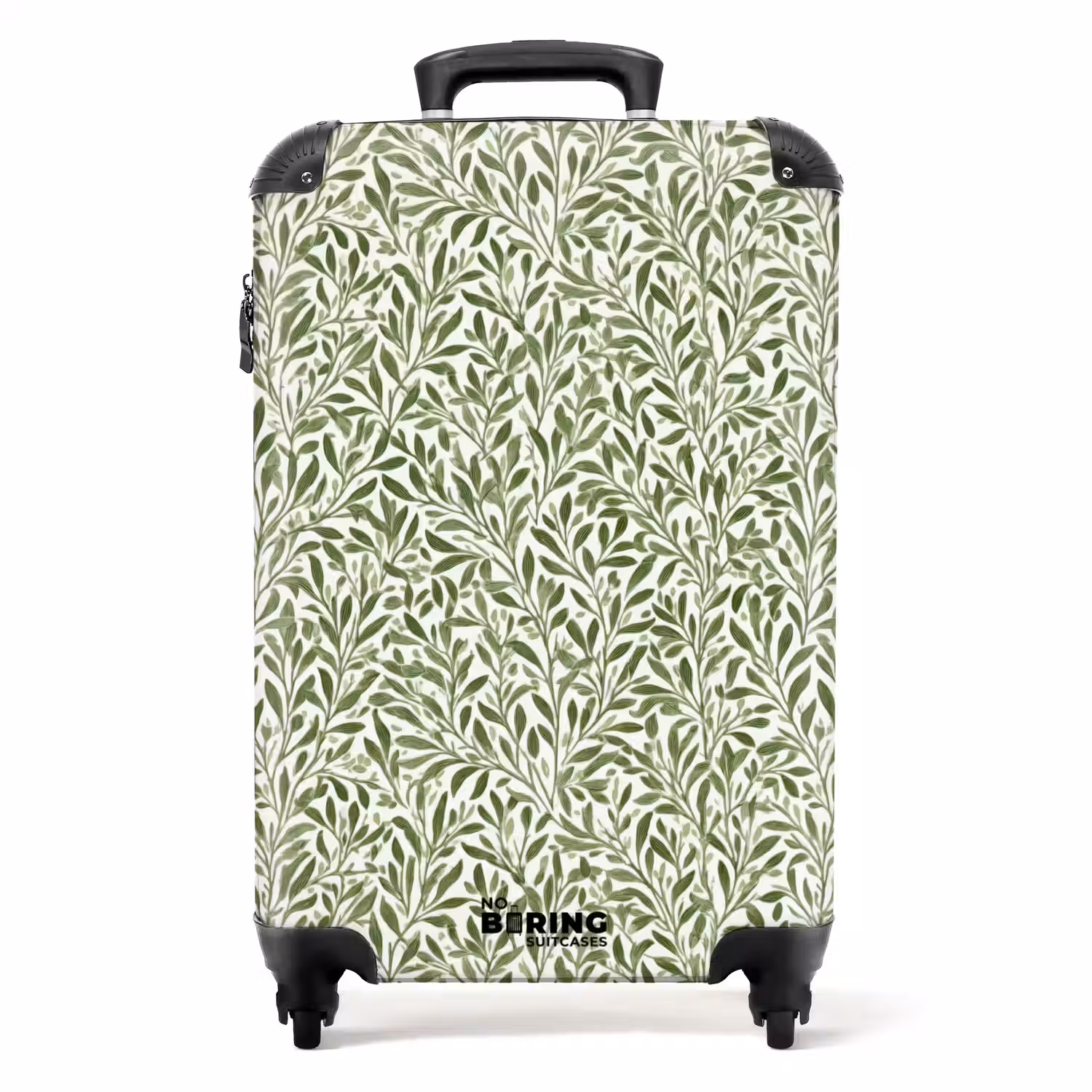 Botanisch - Takken - Groen NBS - Handbagage koffer - Volwassenen Unisex middel -productfoto_recht