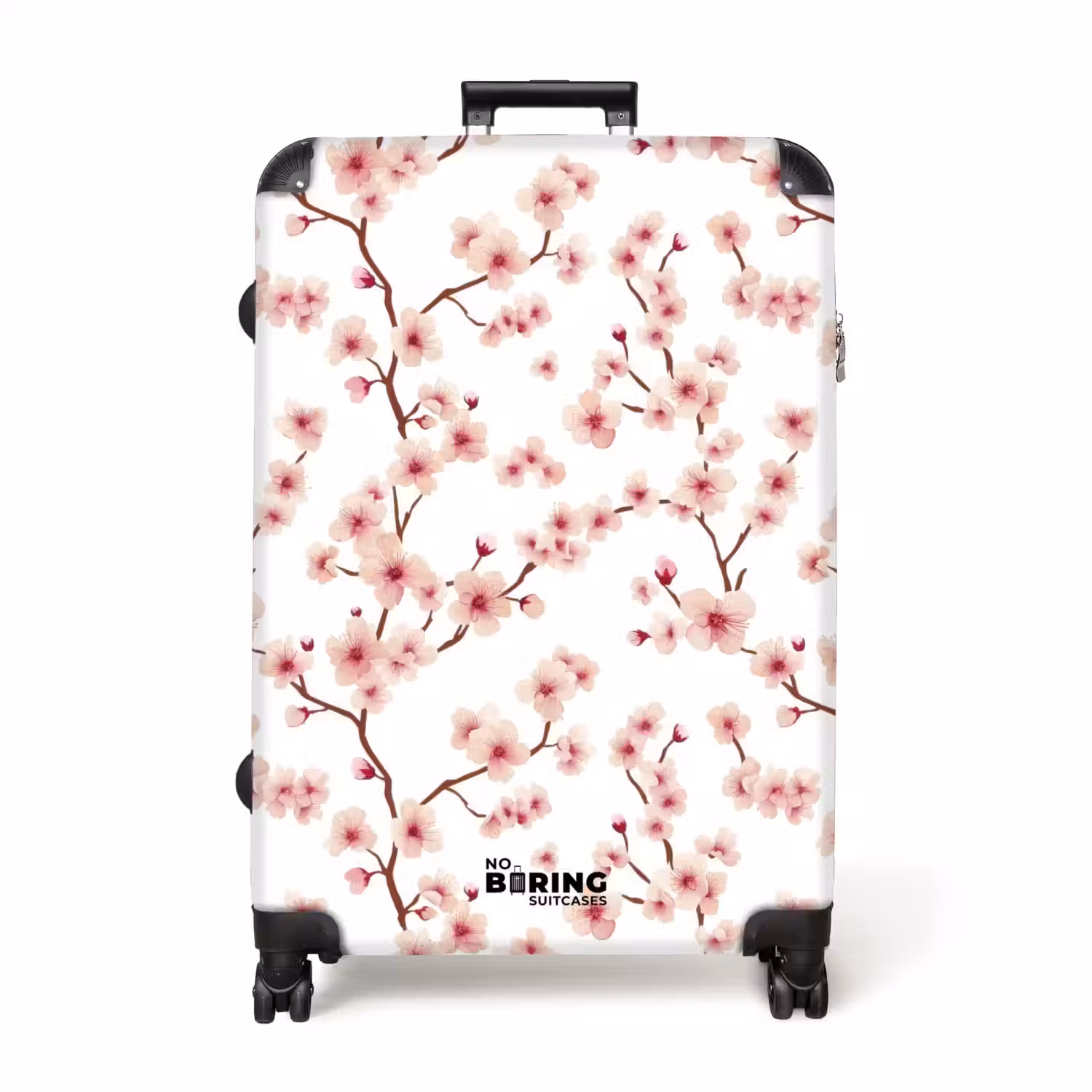 Kersenbloesem - Takken - Roze NBS - Handbagage koffer - Volwassenen Unisex middel -productfoto_recht