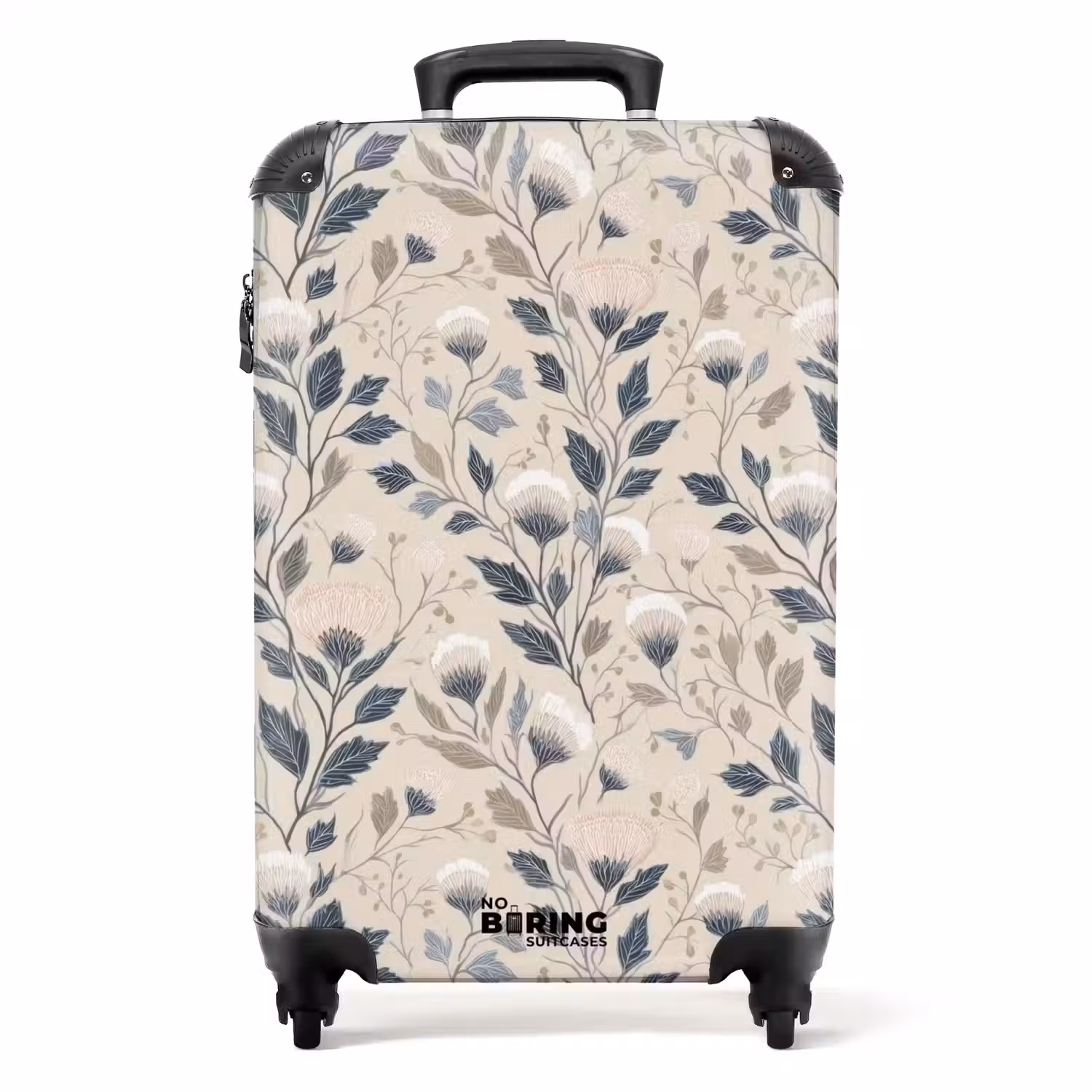 Klassiek - Botanisch - Kleurrijk NBS - Handbagage koffer - Volwassenen Unisex middel -productfoto_recht