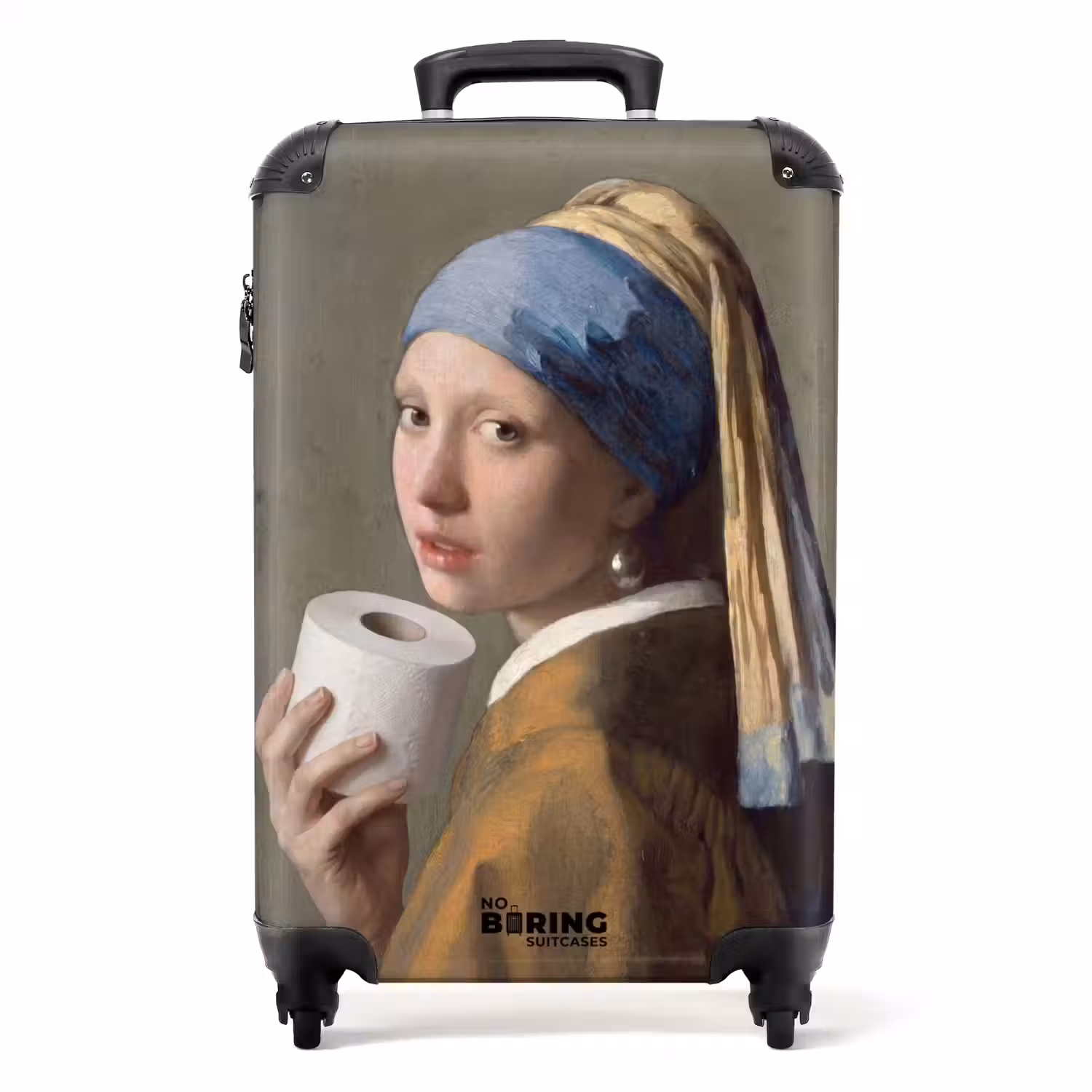 Klassiek - Humor - Kleurrijk NBS - Handbagage koffer - Volwassenen Unisex middel -productfoto_recht