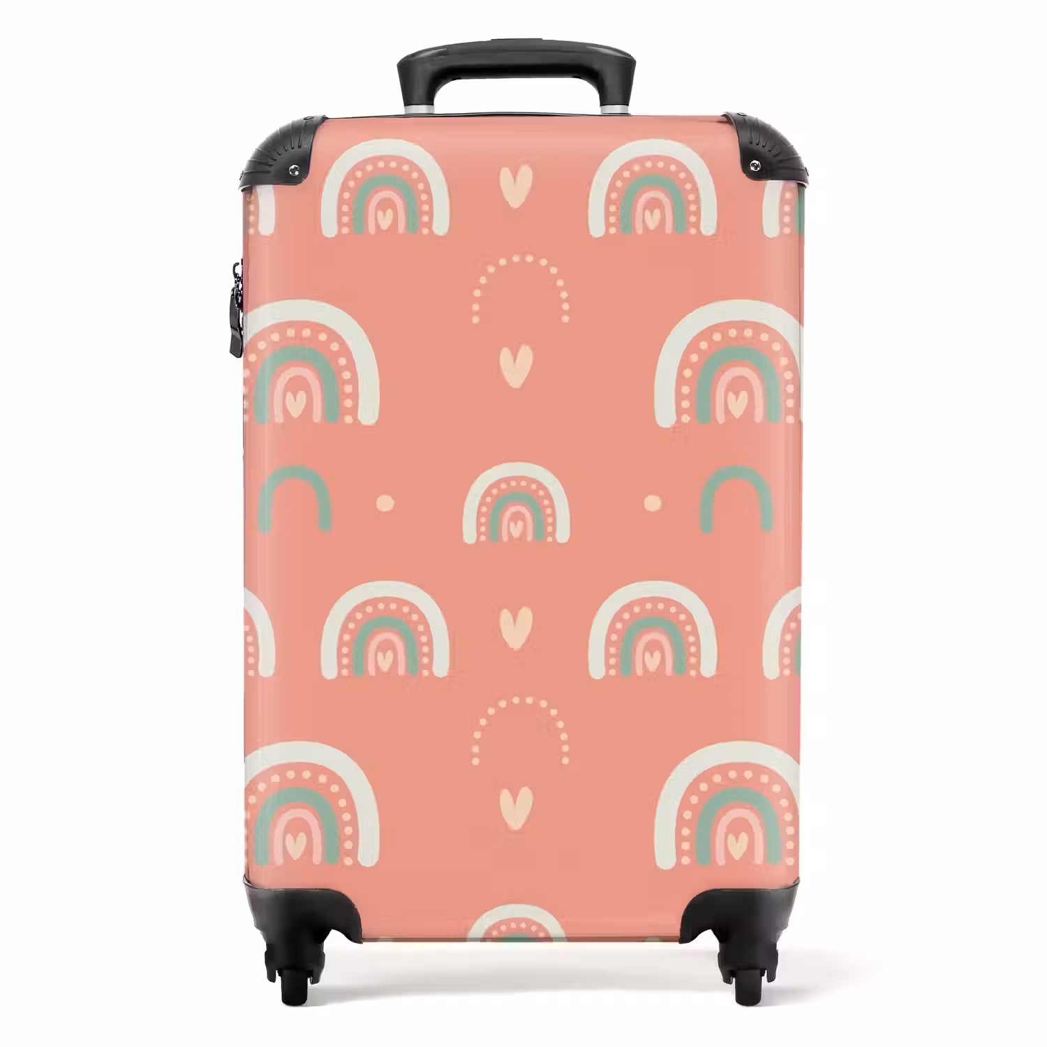 Koraal kleurenbogen NBS - Handbagage koffer - Unisex middel -productfoto_recht