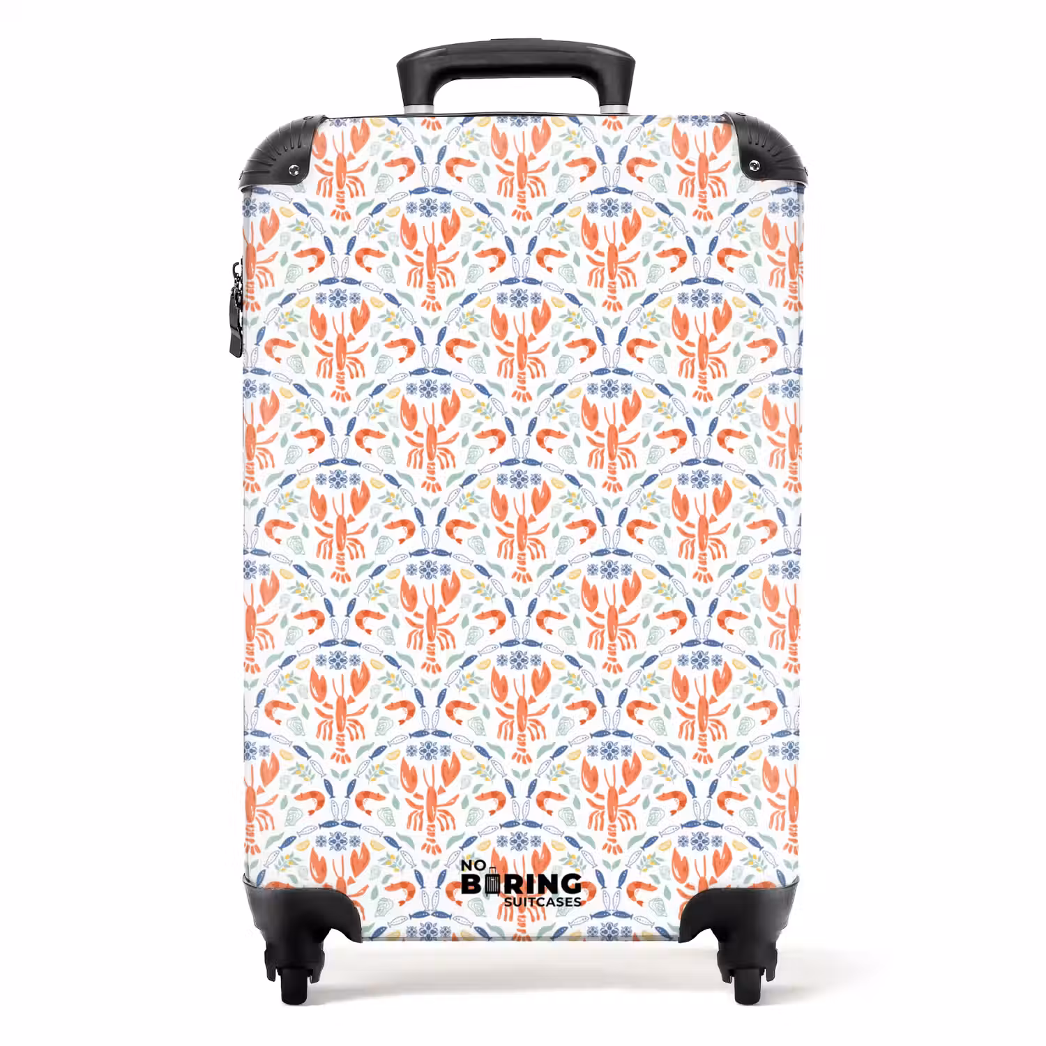 Schaaldieren patroon kleurrijk NBS - Handbagage koffer - Volwassenen Unisex middel -productfoto_recht