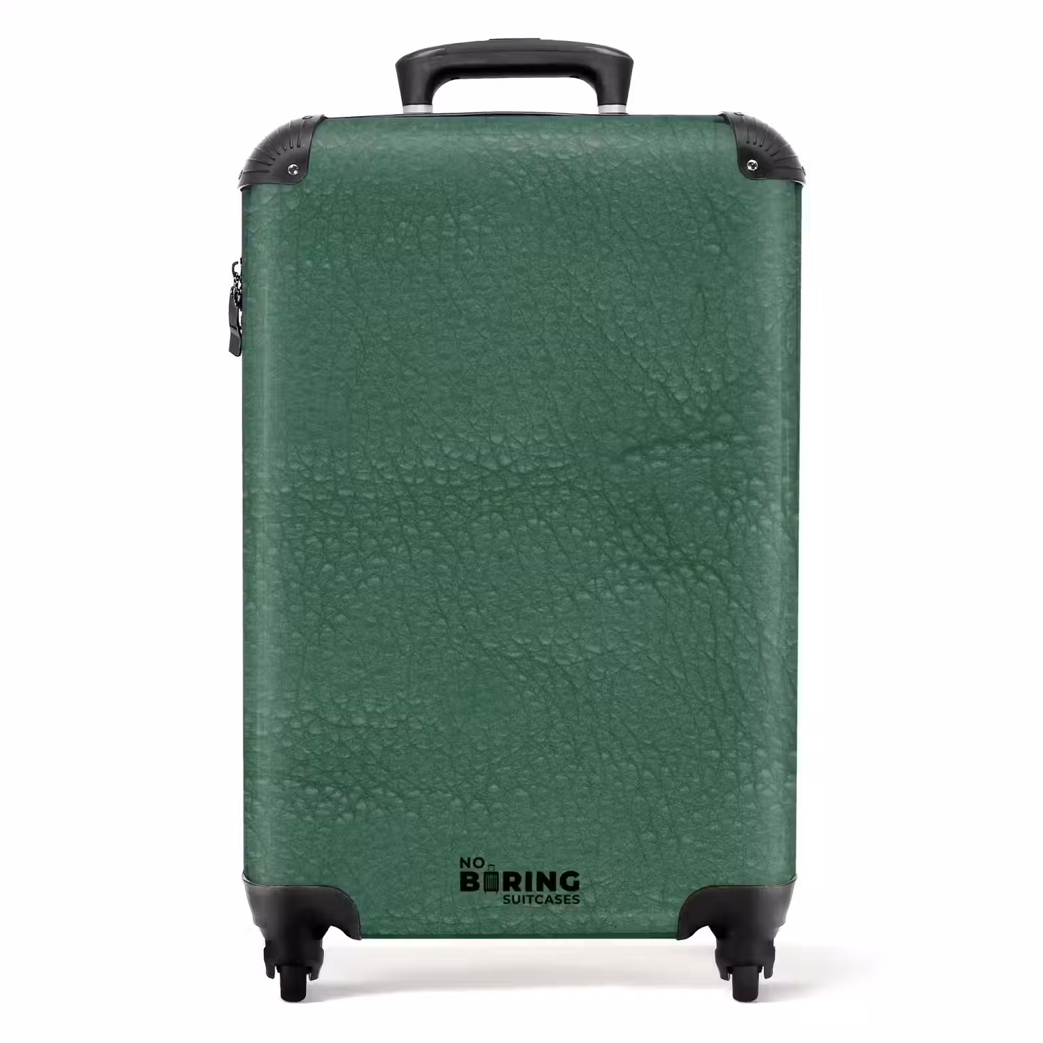 Lederen look kleur groen NBS - Handbagage koffer - Volwassenen Unisex middel -productfoto_recht