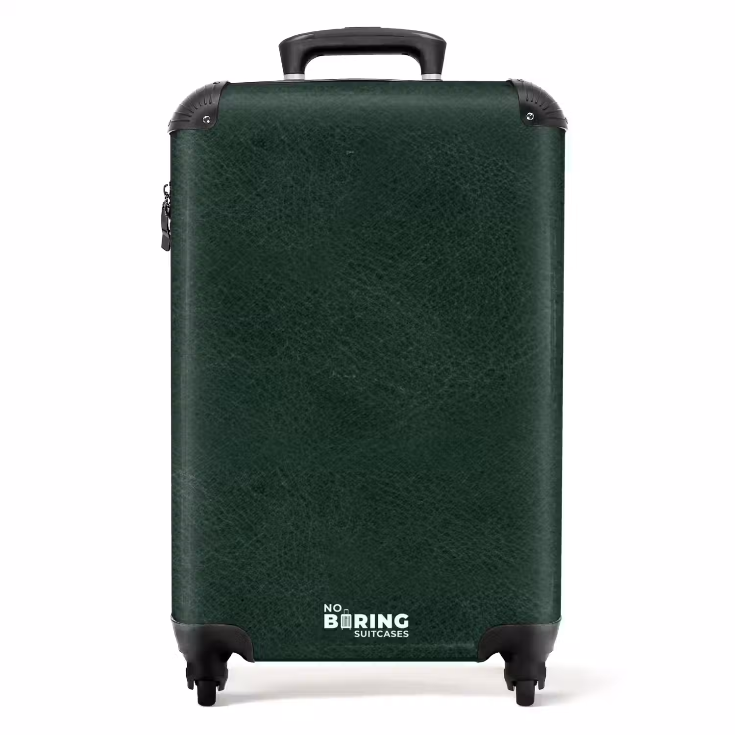 Lederen look mos groen NBS - Handbagage koffer - Volwassenen Unisex middel -productfoto_recht