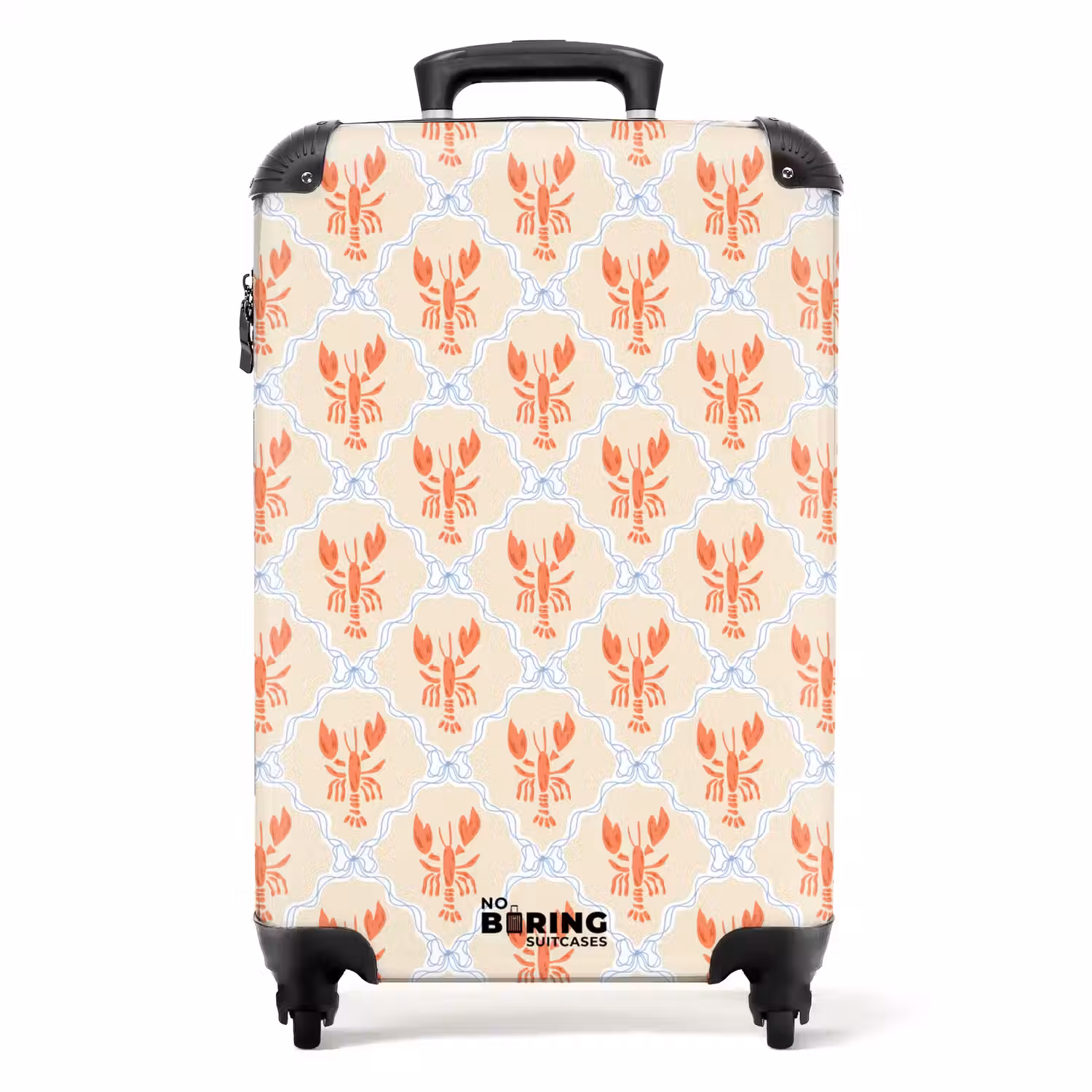 Kreeft illustratie oranje NBS - Handbagage koffer - Volwassenen Unisex middel -productfoto_recht