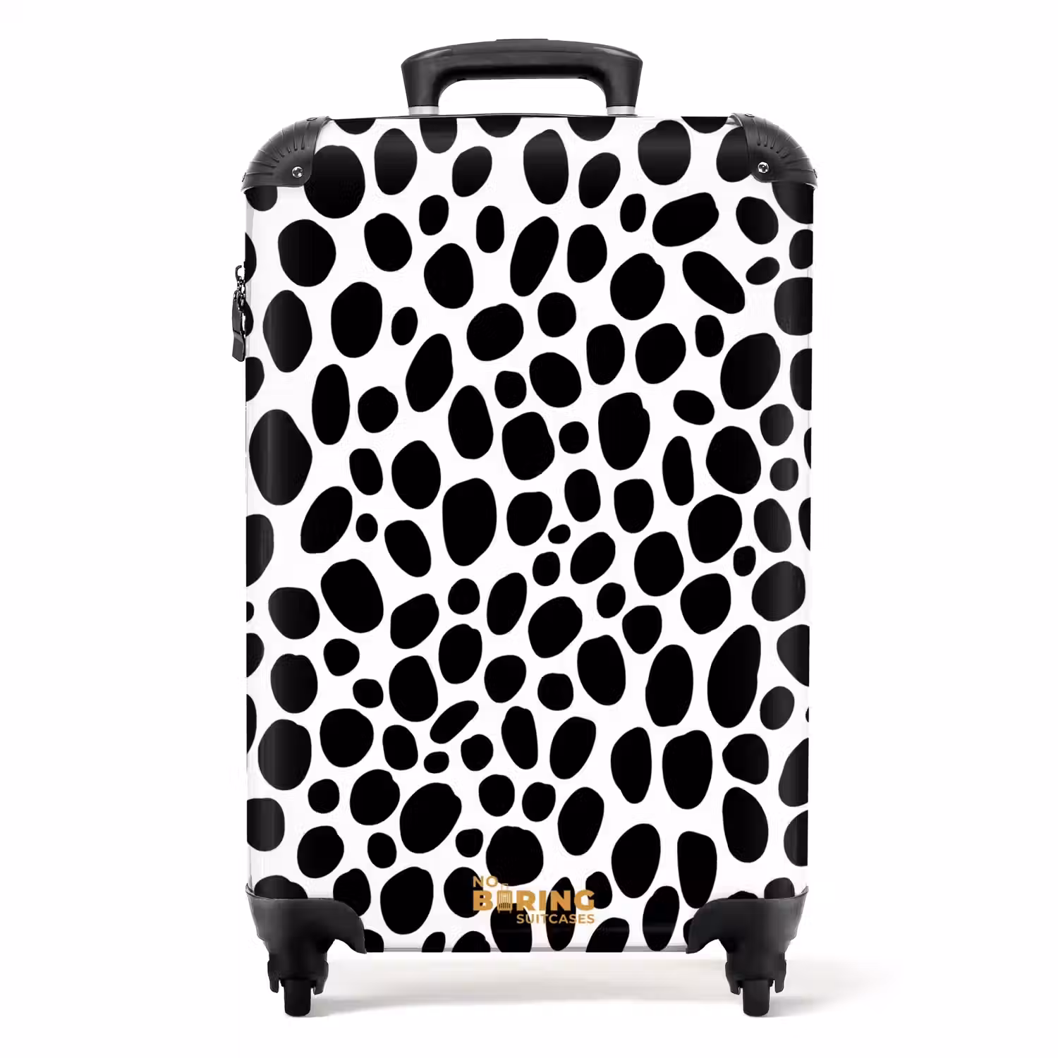 Organisch verspreide ovalen over een witte plattegrond NBS - Handbagage koffer - Volwassenen Unisex middel -productfoto_recht