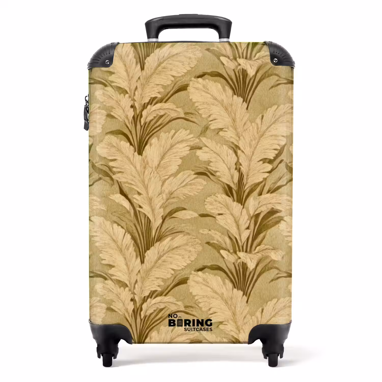 Palmbladeren - Klassiek - Groen NBS - Handbagage koffer - Volwassenen Unisex middel -productfoto_recht