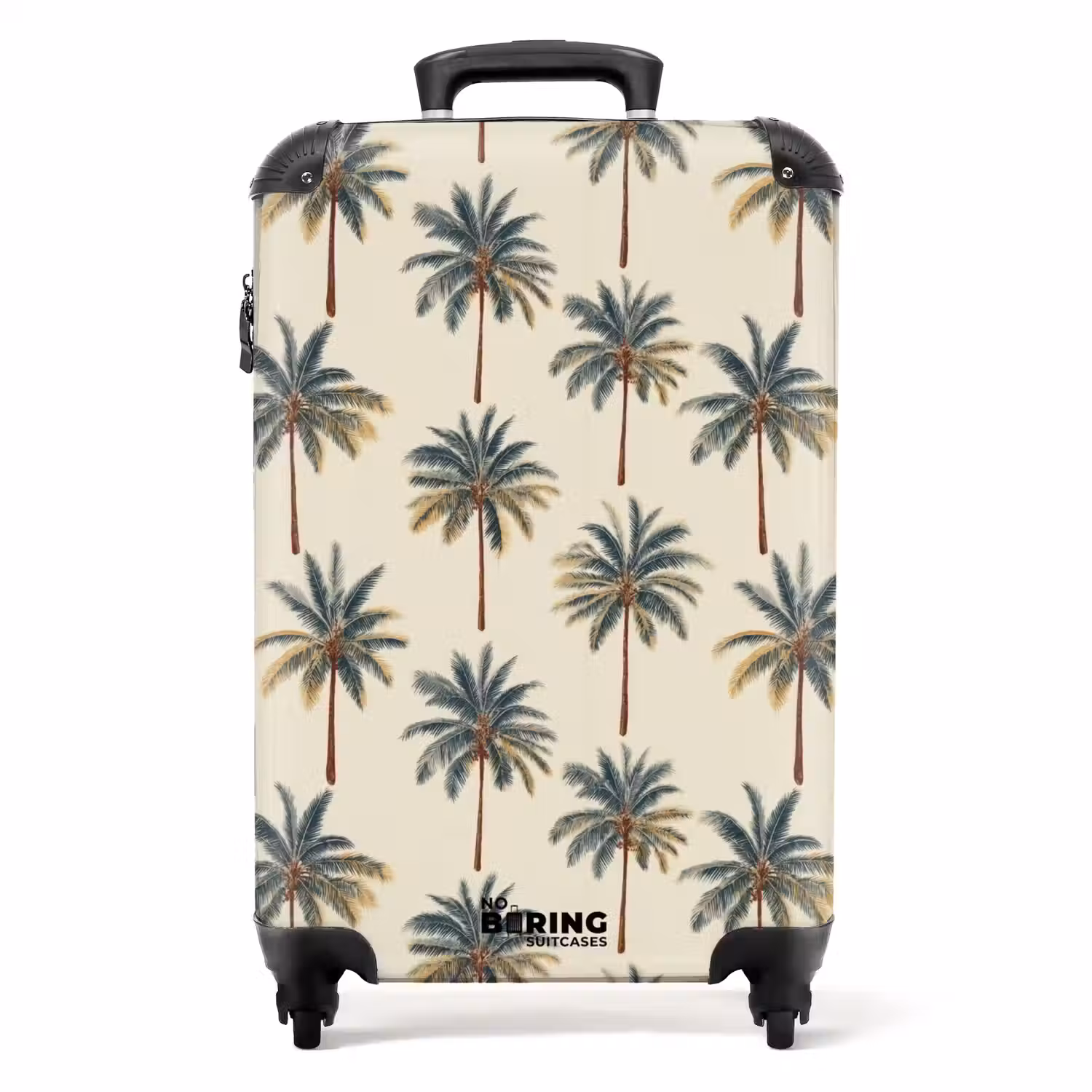 Palmbomen - Tropisch - Groen NBS - Handbagage koffer - Volwassenen Unisex middel -productfoto_recht