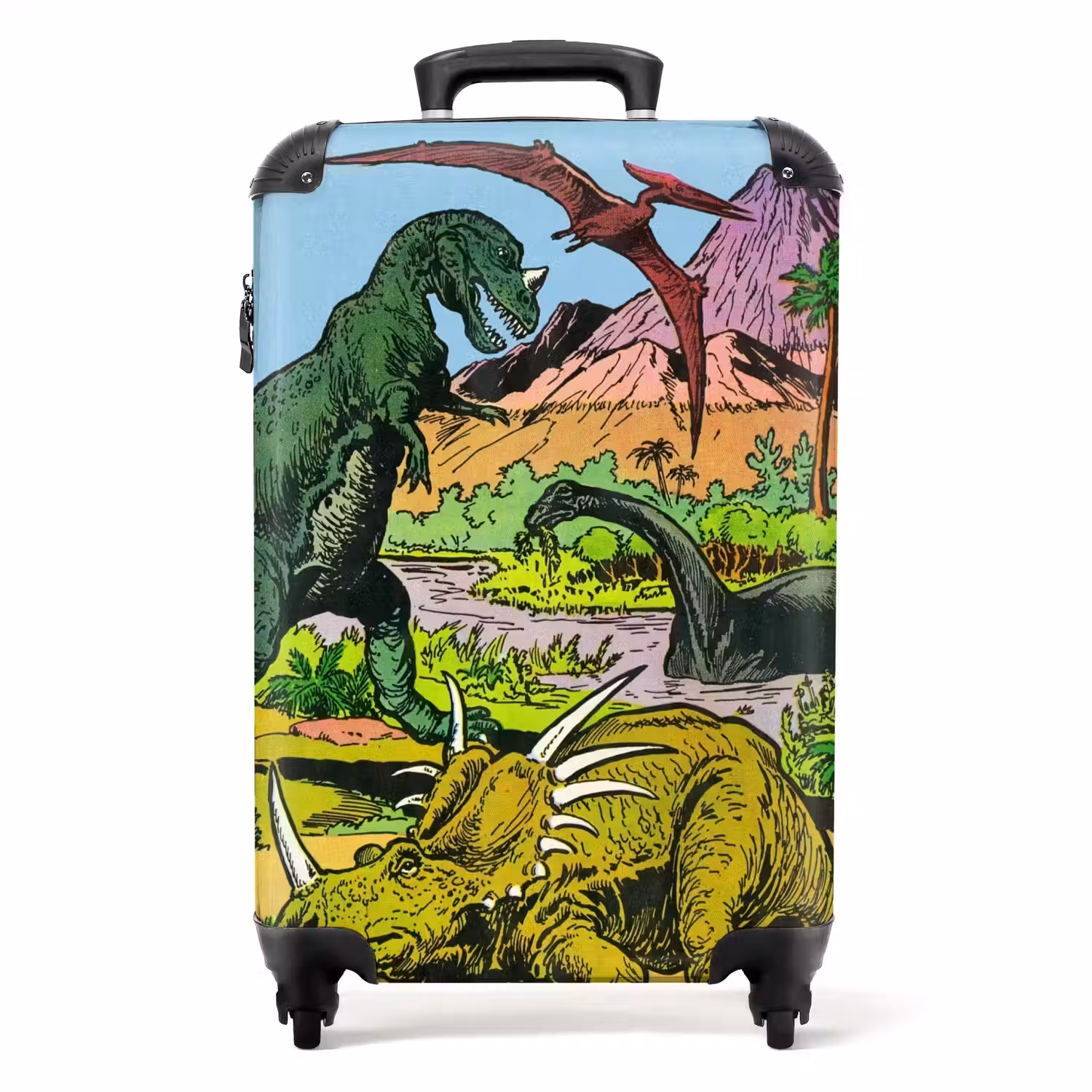 Feest in Dinosaurusland NBS - Handbagage koffer - Unisex middel -productfoto_recht