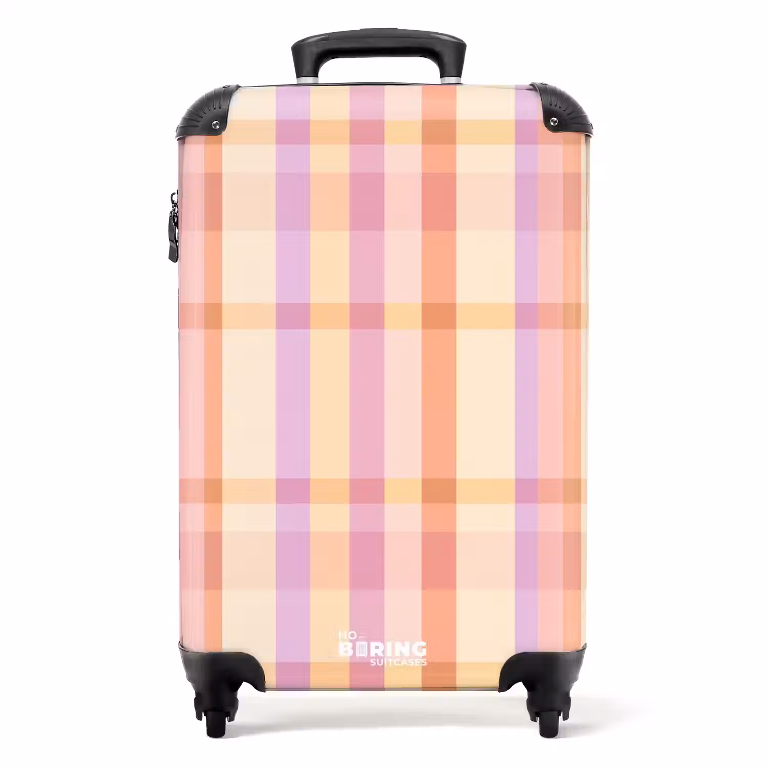 Pastel - uitpatroon - Geometrisch NBS - Handbagage koffer - Volwassenen Unisex middel -productfoto_recht