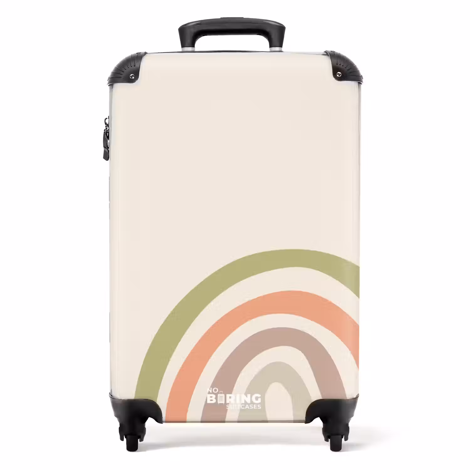 Ruwe regenboog pastel NBS - Handbagage koffer - Unisex middel -productfoto_recht