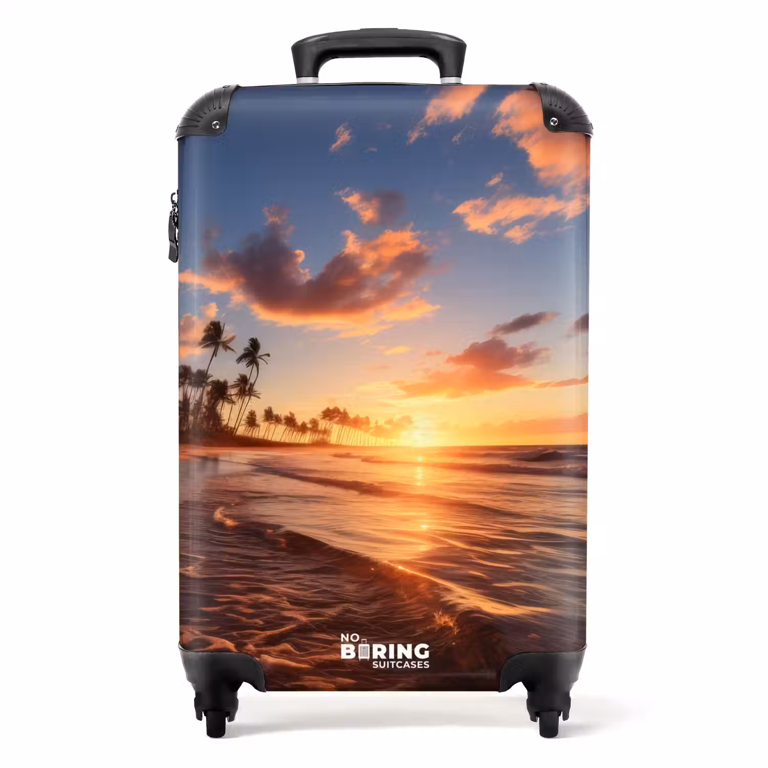 Zee bij zonsondergang NBS - Handbagage koffer - Volwassenen Unisex middel -productfoto_recht