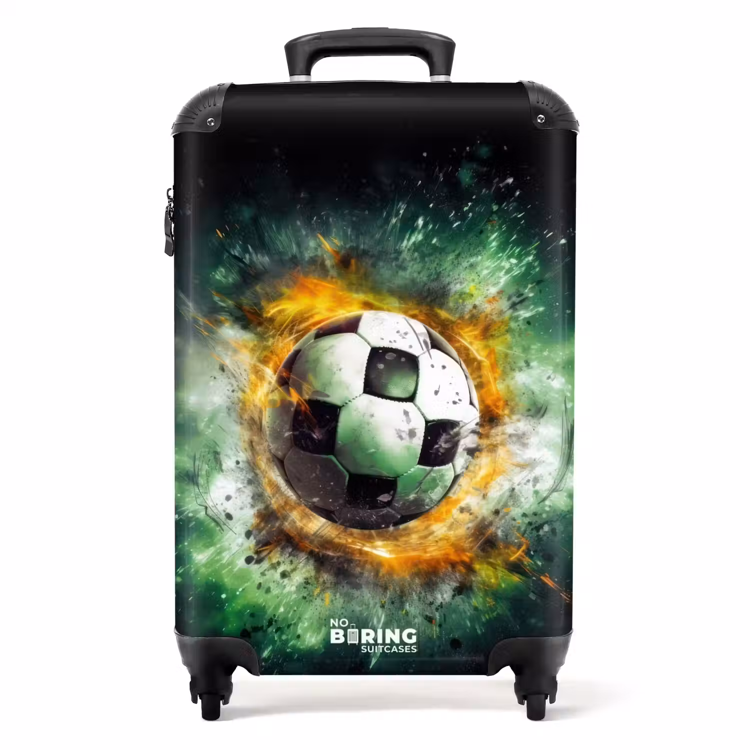 Voetbal on fire NBS - Handbagage koffer - Unisex middel -productfoto_recht