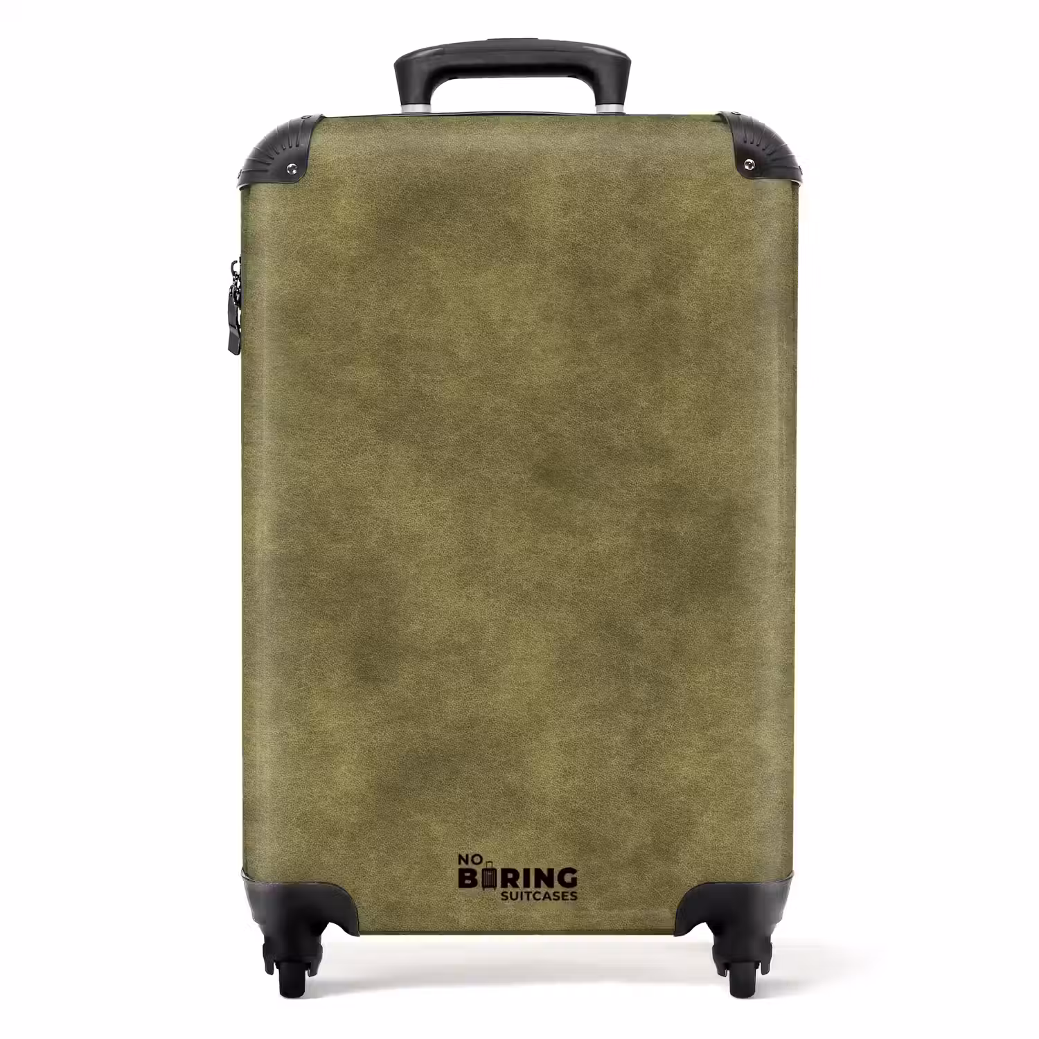 Textuur - Abstract - Groen NBS - Handbagage koffer - Volwassenen Unisex middel -productfoto_recht