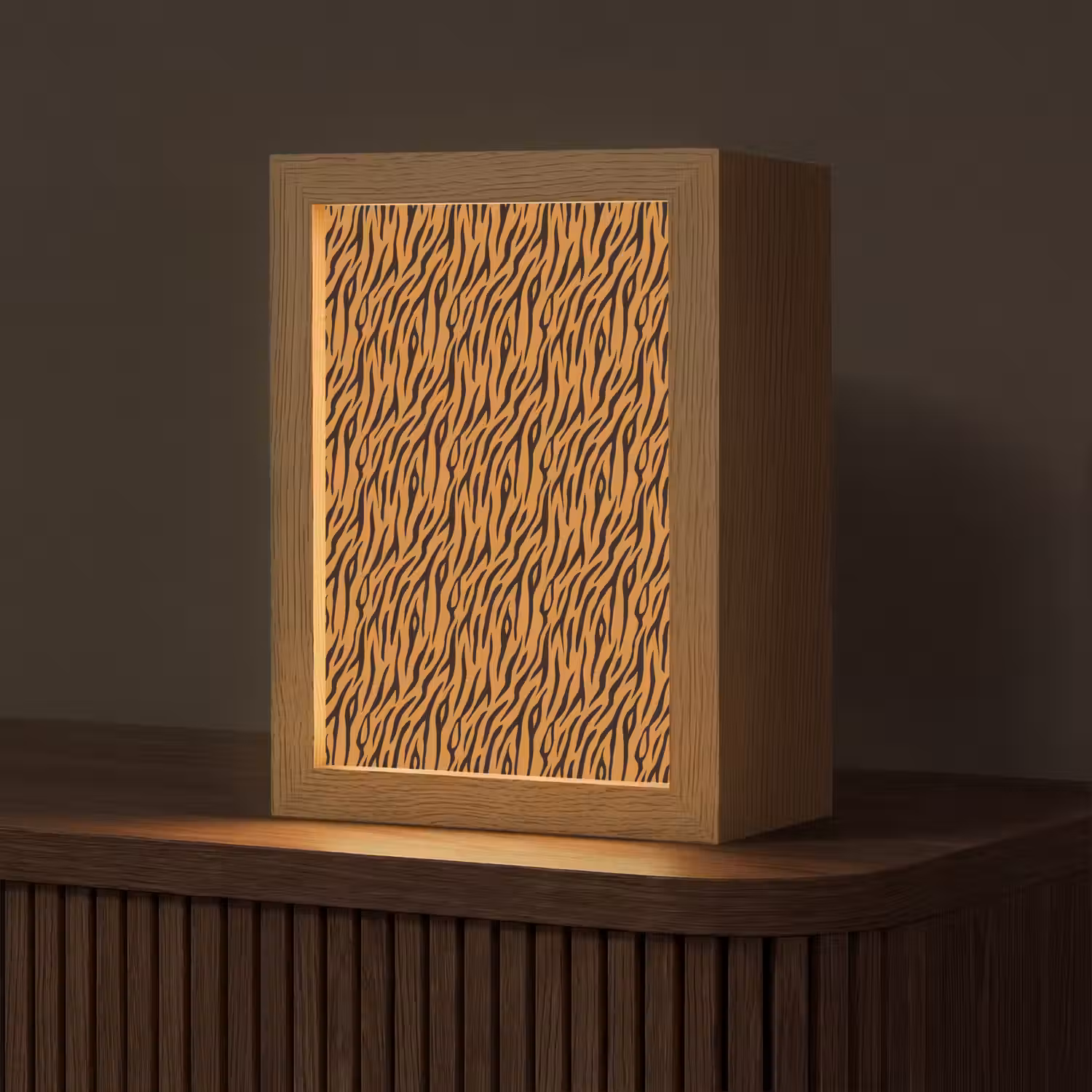Dier - Oranje - Tijger Light Box met kabel (Tafellamp) klein 925 -z3d_website