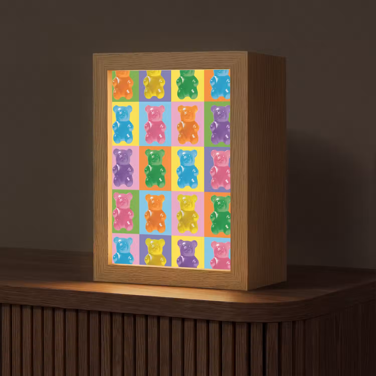 Art- Snoep - Kleurrijk Light Box met kabel (Tafellamp) klein -z3d_website