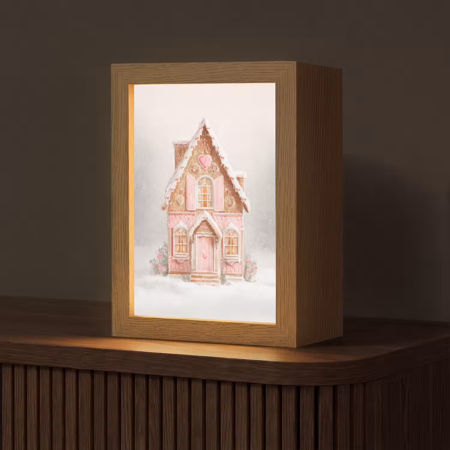 Huisje - Suiker - Pastel Light Box met kabel (Tafellamp) klein -z3d_website