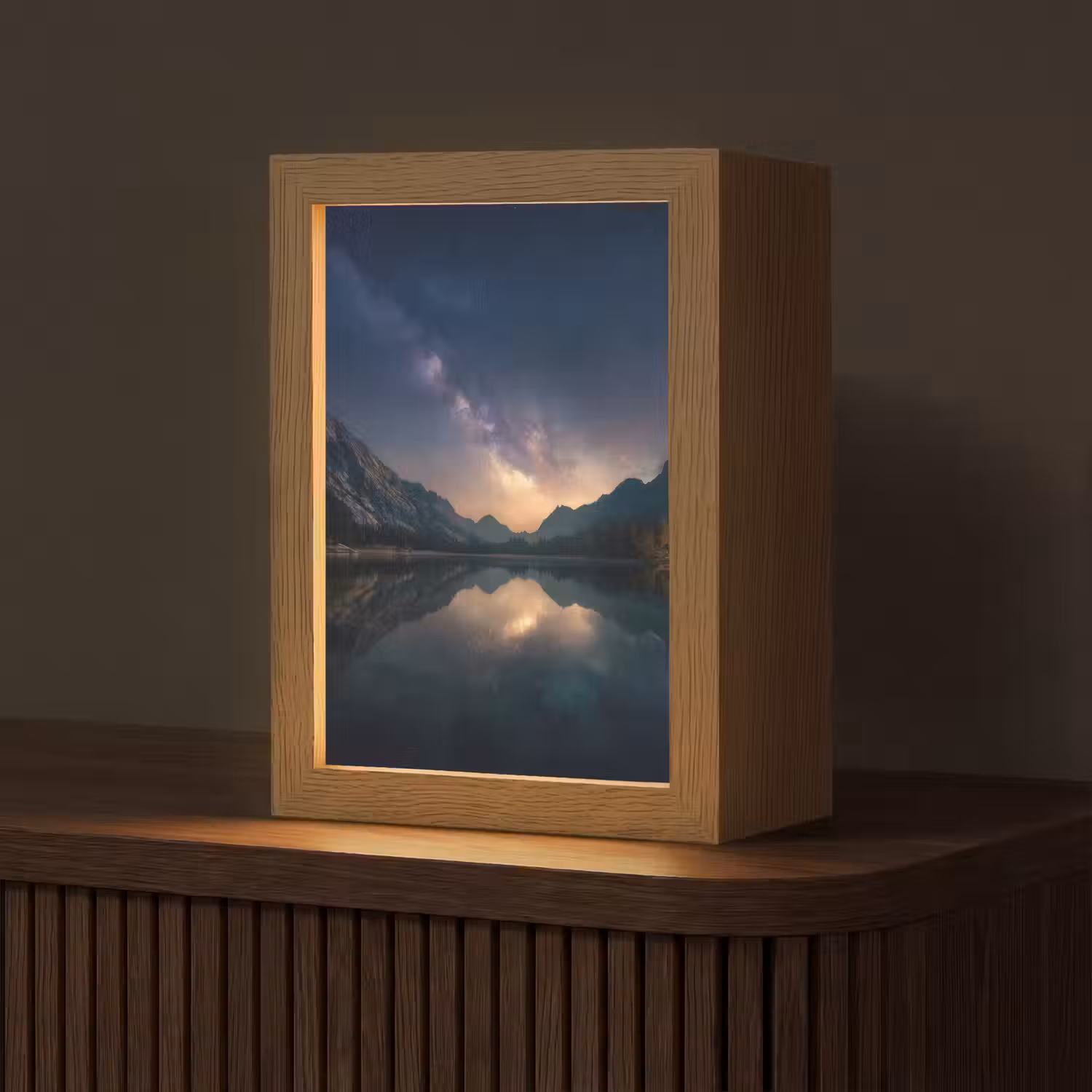Kristalhelder meer - Bergen - Bergen Light Box met kabel (Tafellamp) klein -z3d_website