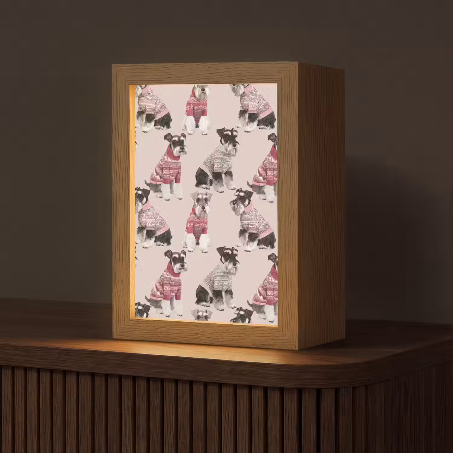 Honden - Truien - Rood Light Box met kabel (Tafellamp) klein 925 -z3d_website