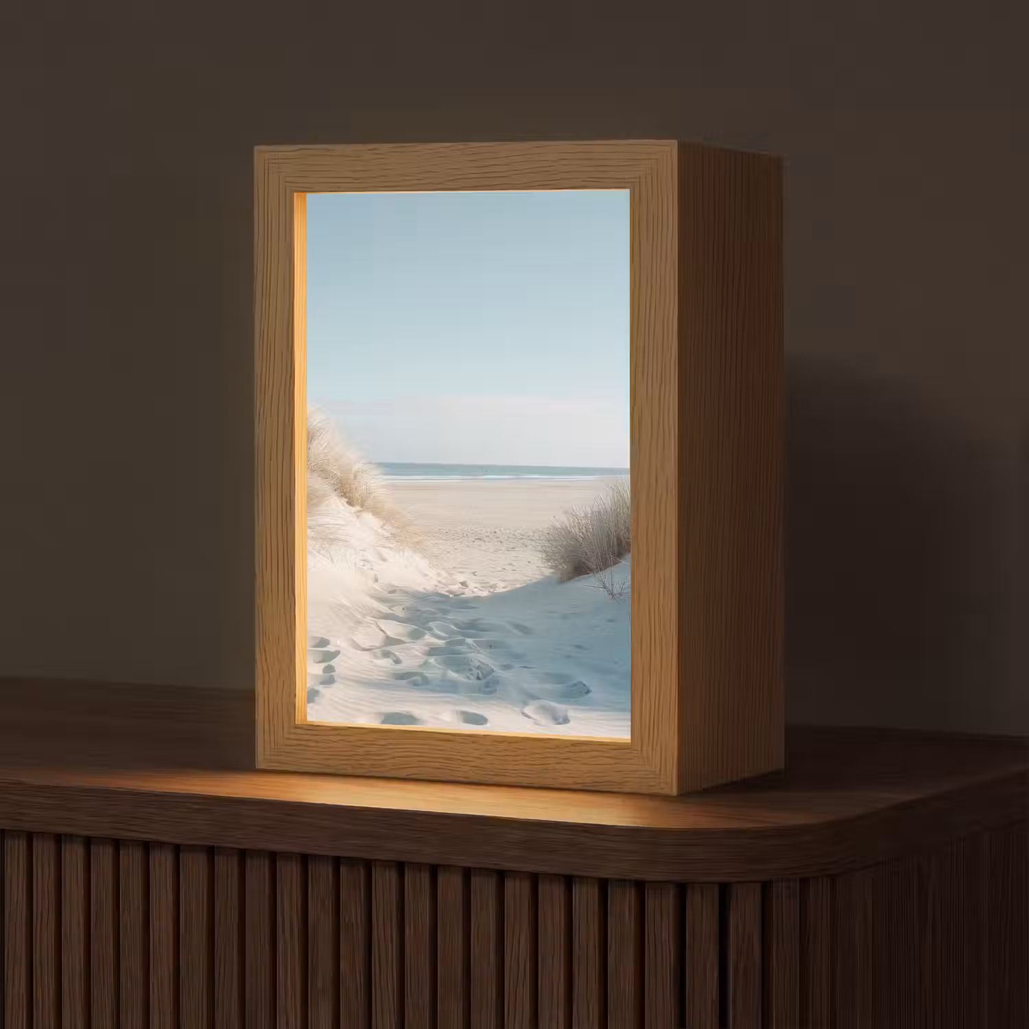 Duinen - Planten - Zomer - Natuur Light Box met kabel (Tafellamp) klein -z3d_website