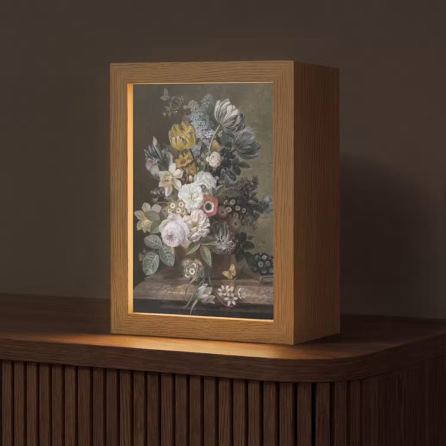Bloemen - Eelke Jelles Eelkema - Oude meesters Light Box met kabel (Tafellamp) klein -z3d_website