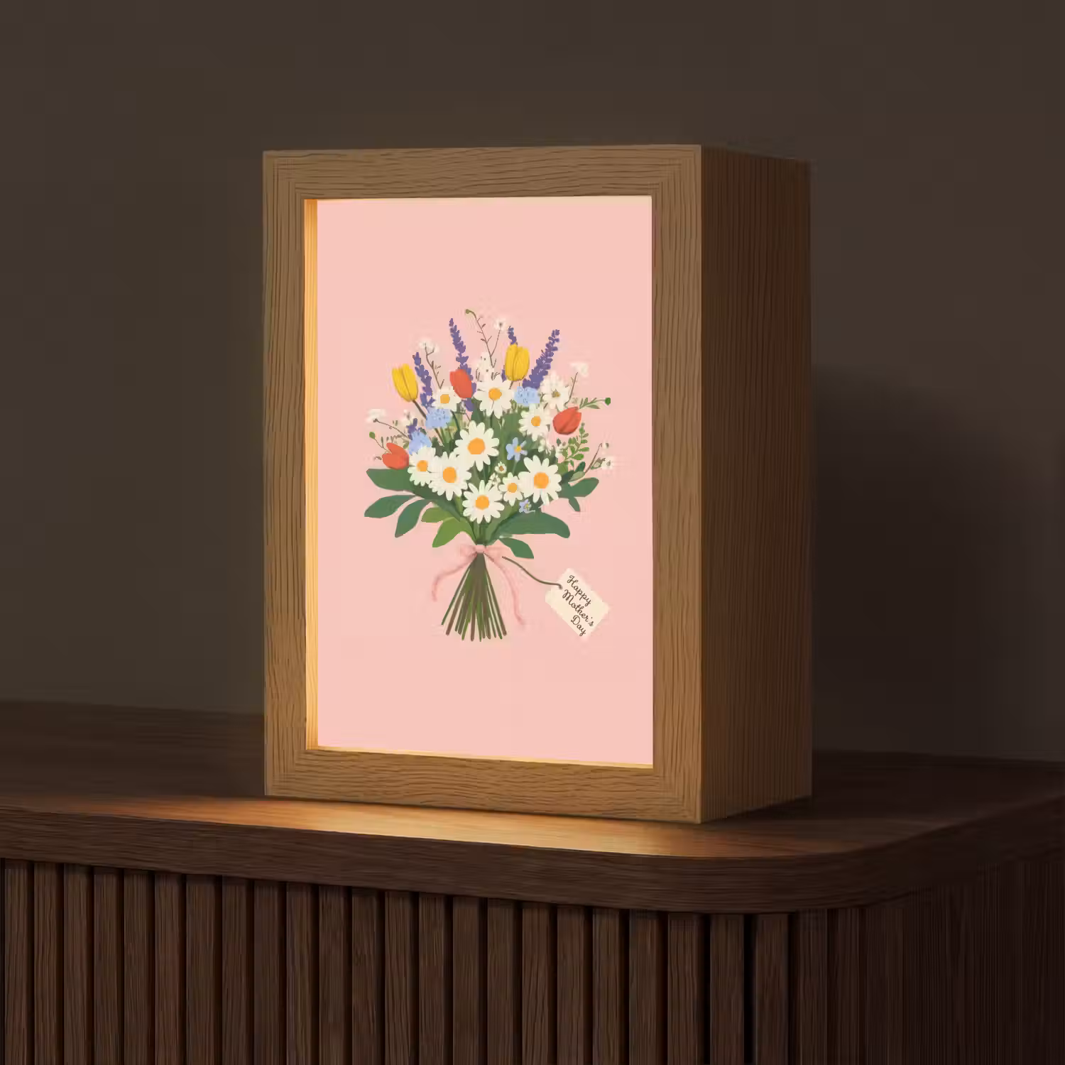 Bloemen - Lint - Kaartje Light Box met kabel (Tafellamp) klein -z3d_website