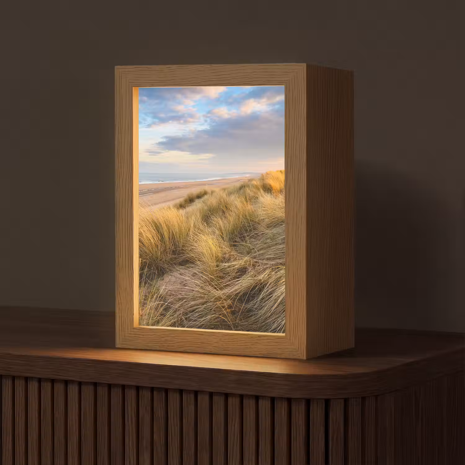 Gras - Duinen - Strand - Zomer Light Box met kabel (Tafellamp) klein -z3d_website