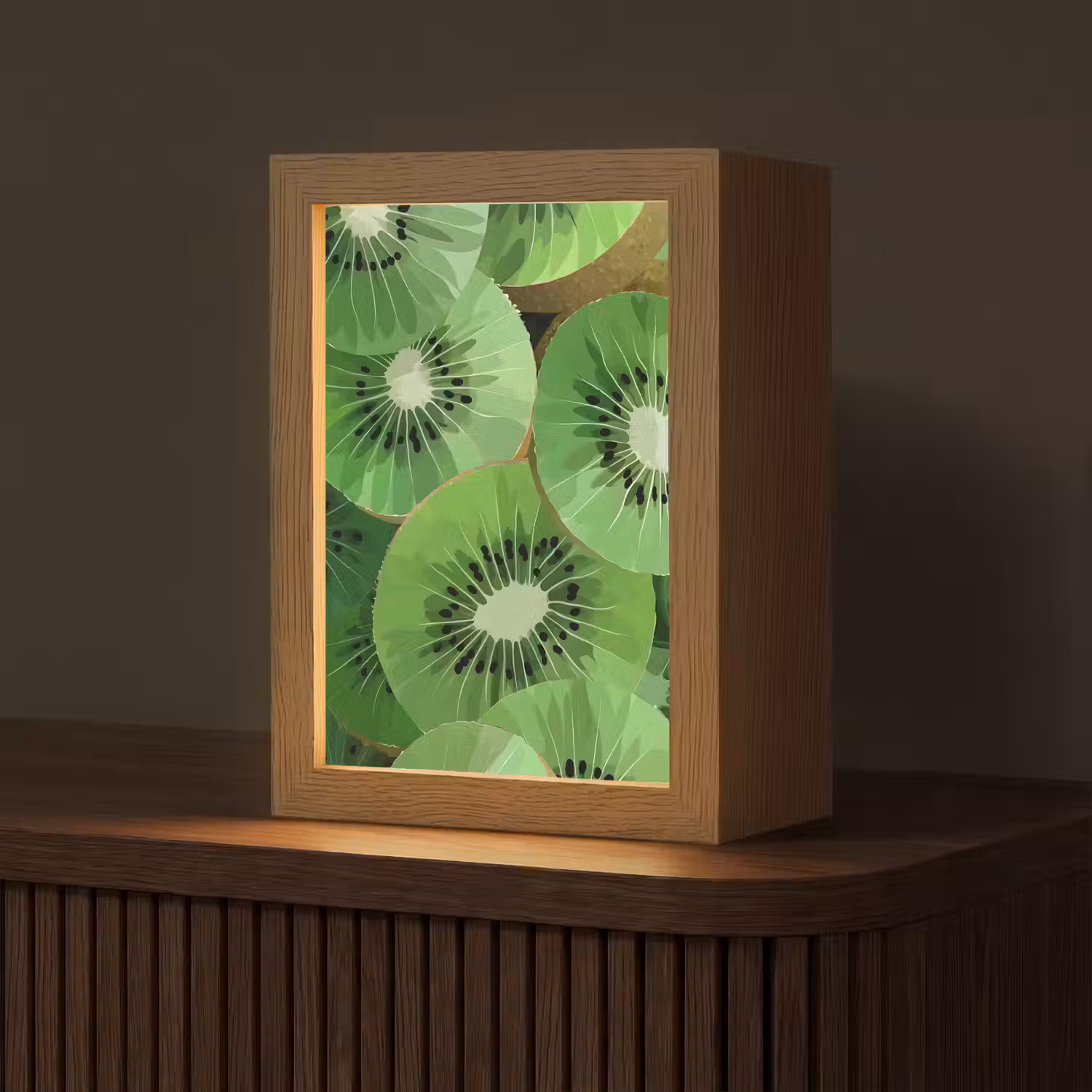 Kiwi - Groen - Pitten Light Box met kabel (Tafellamp) klein -z3d_website