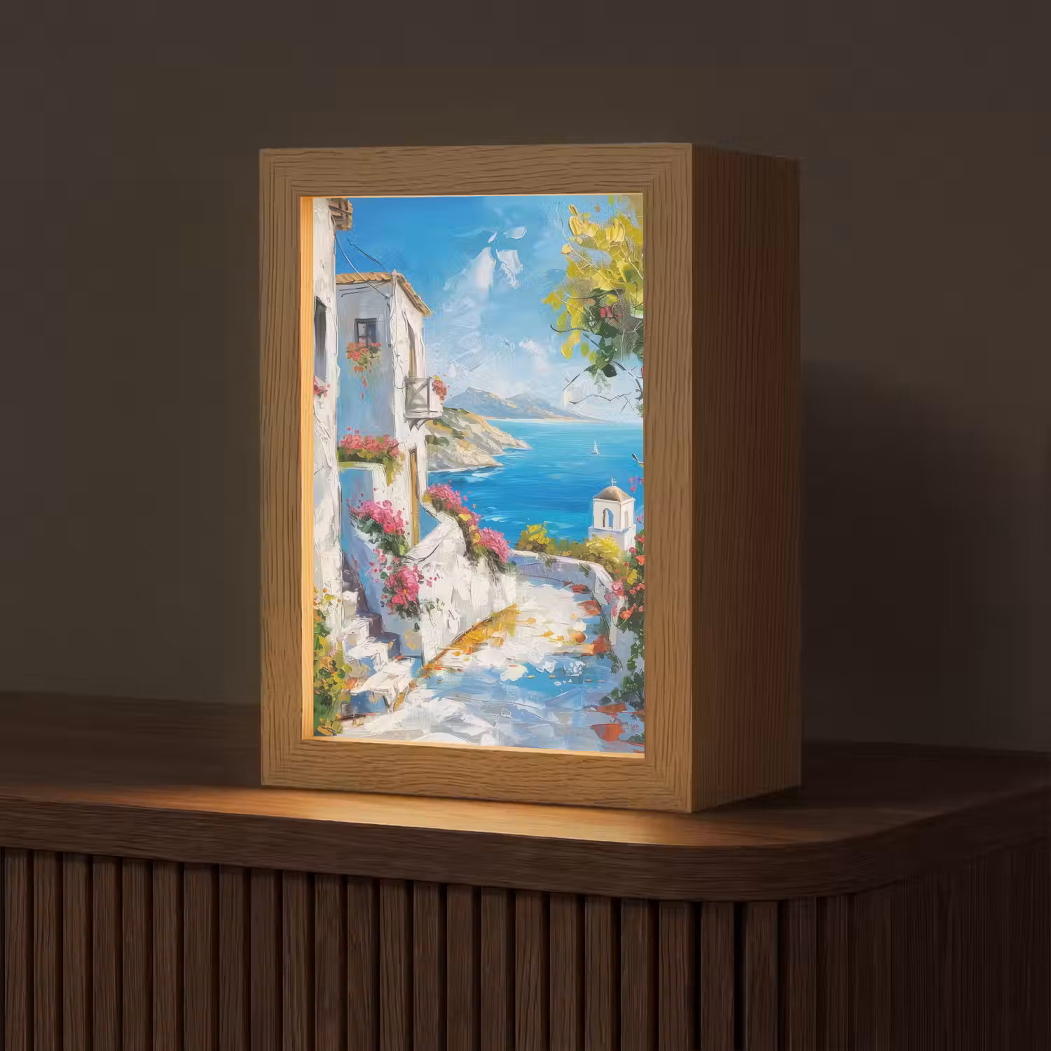 Landschap - Bloemen - Natuur - Zomer Light Box met kabel (Tafellamp) klein -z3d_website