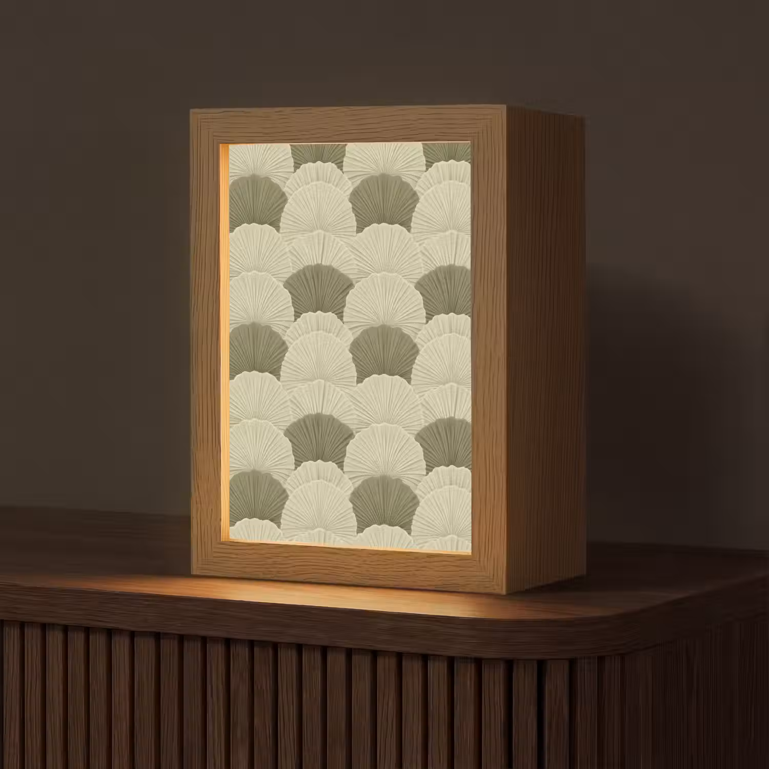 Bladeren - Structuur - Groen Light Box met kabel (Tafellamp) klein 925 -z3d_website