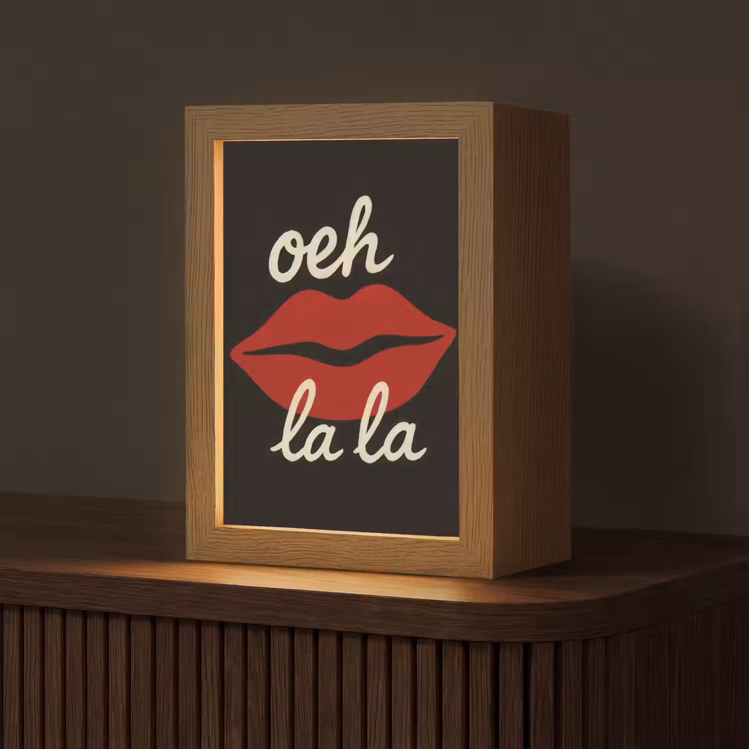Lip - Rood - Quote Light Box met kabel (Tafellamp) klein -z3d_website