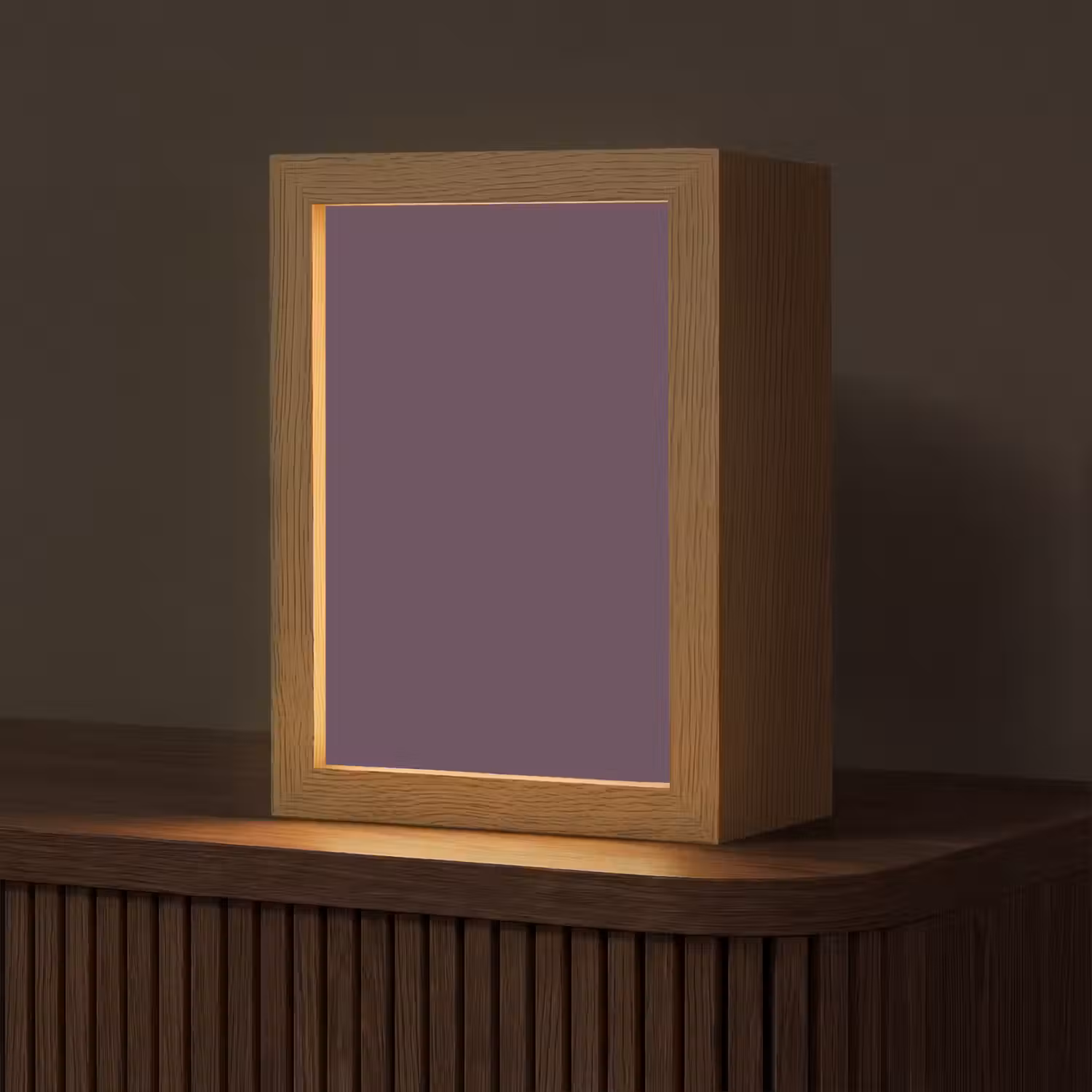 Midnight - Plum - Paars Light Box met kabel (Tafellamp) klein 925 -z3d_website