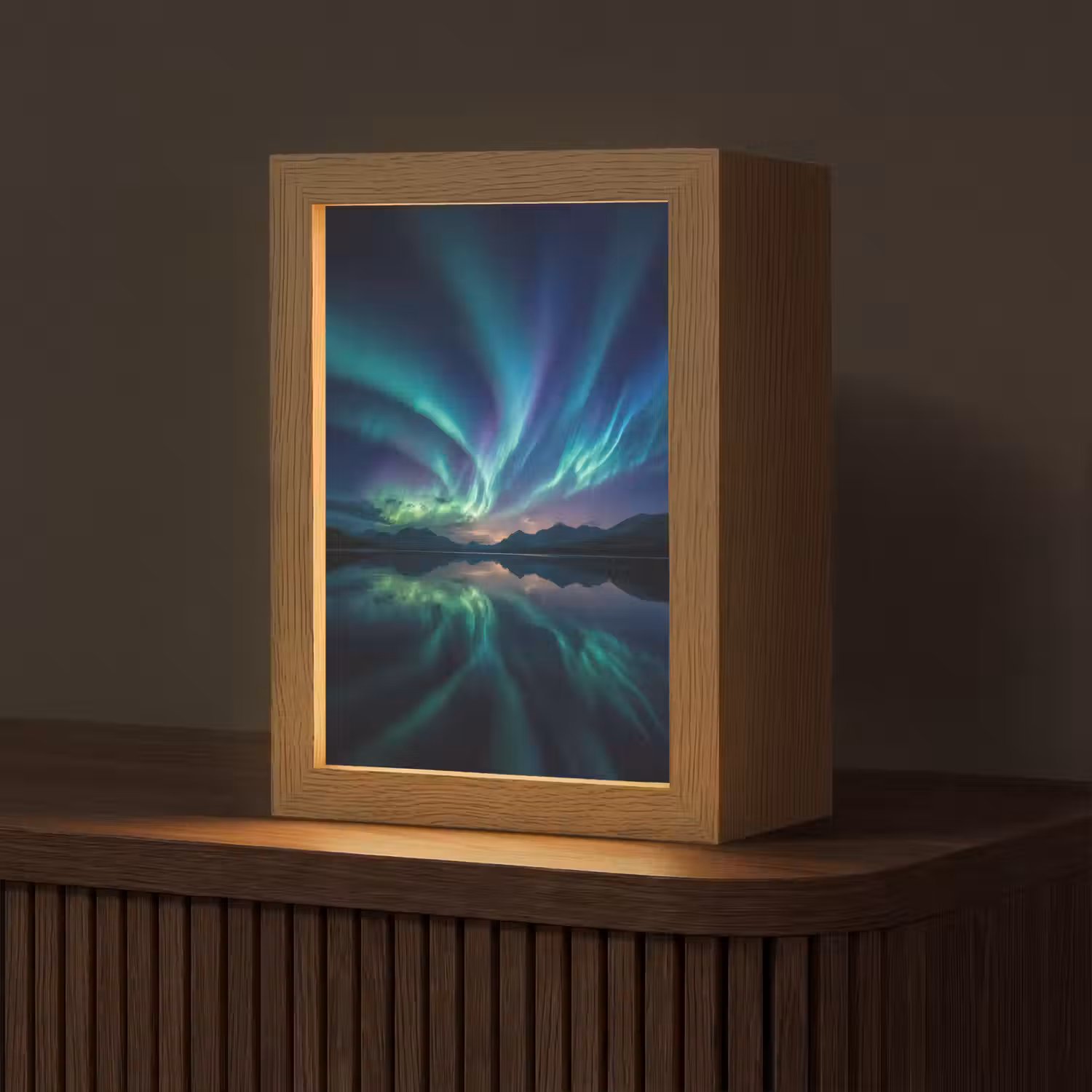 Noorderlicht - Kleurrijk - Bergmeer Light Box met kabel (Tafellamp) klein -z3d_website