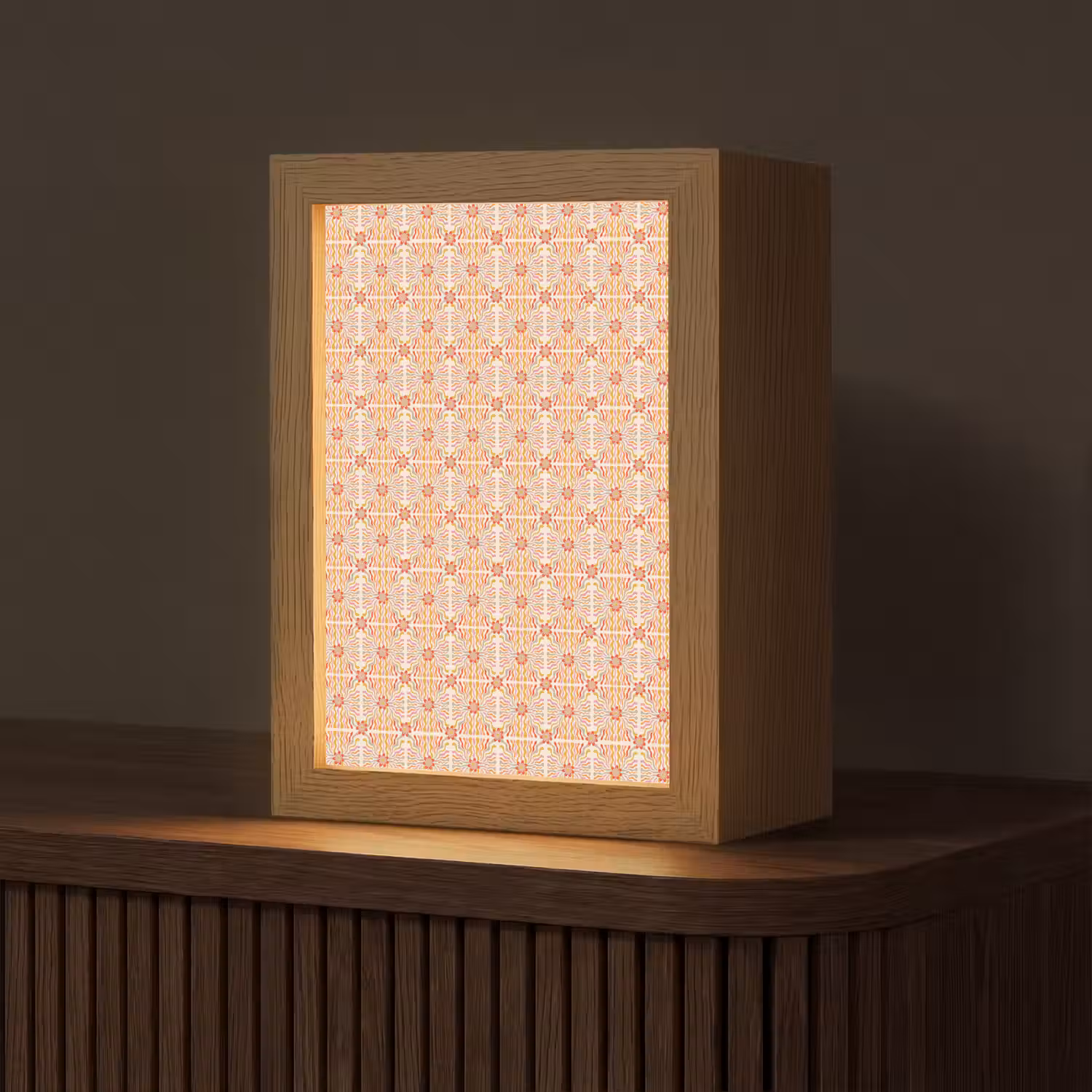 Patroon - Retro - Kleur Light Box met kabel (Tafellamp) klein 925 -z3d_website