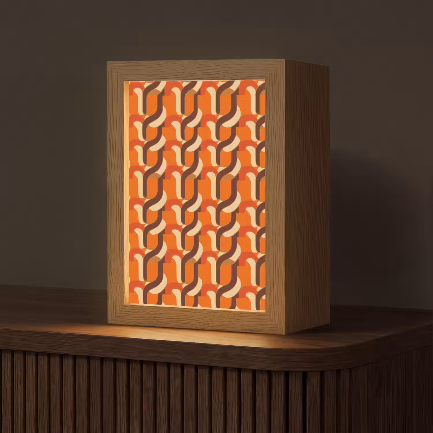 Retro - Modern - Kleurrijk Light Box met kabel (Tafellamp) klein 925 -z3d_website