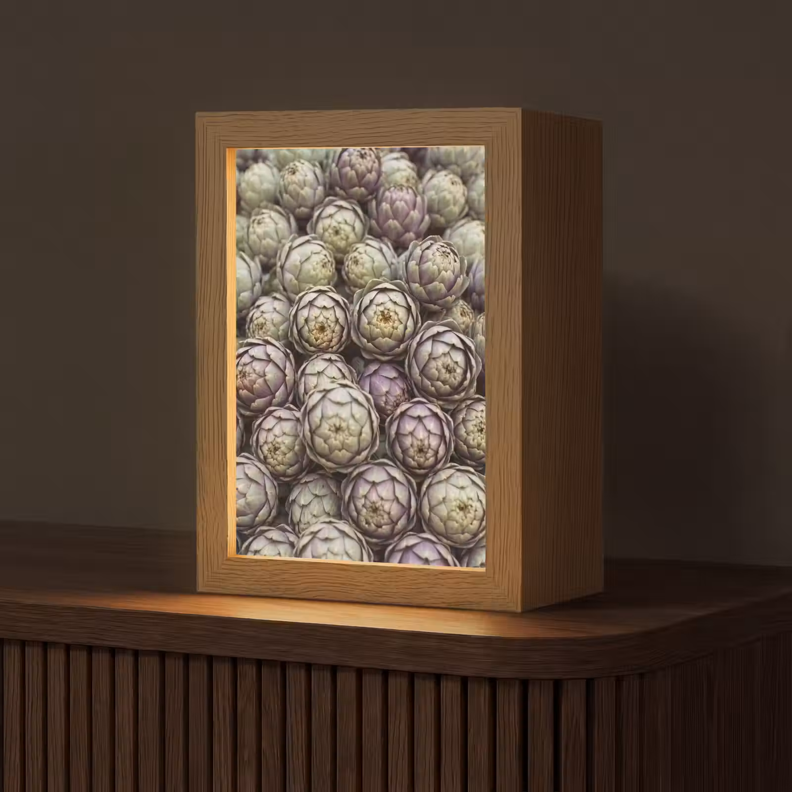 Table Lamp - Vegetables - Fresh - Food - Groenten - Vers - Eten Light Box met kabel (Tafellamp) klein