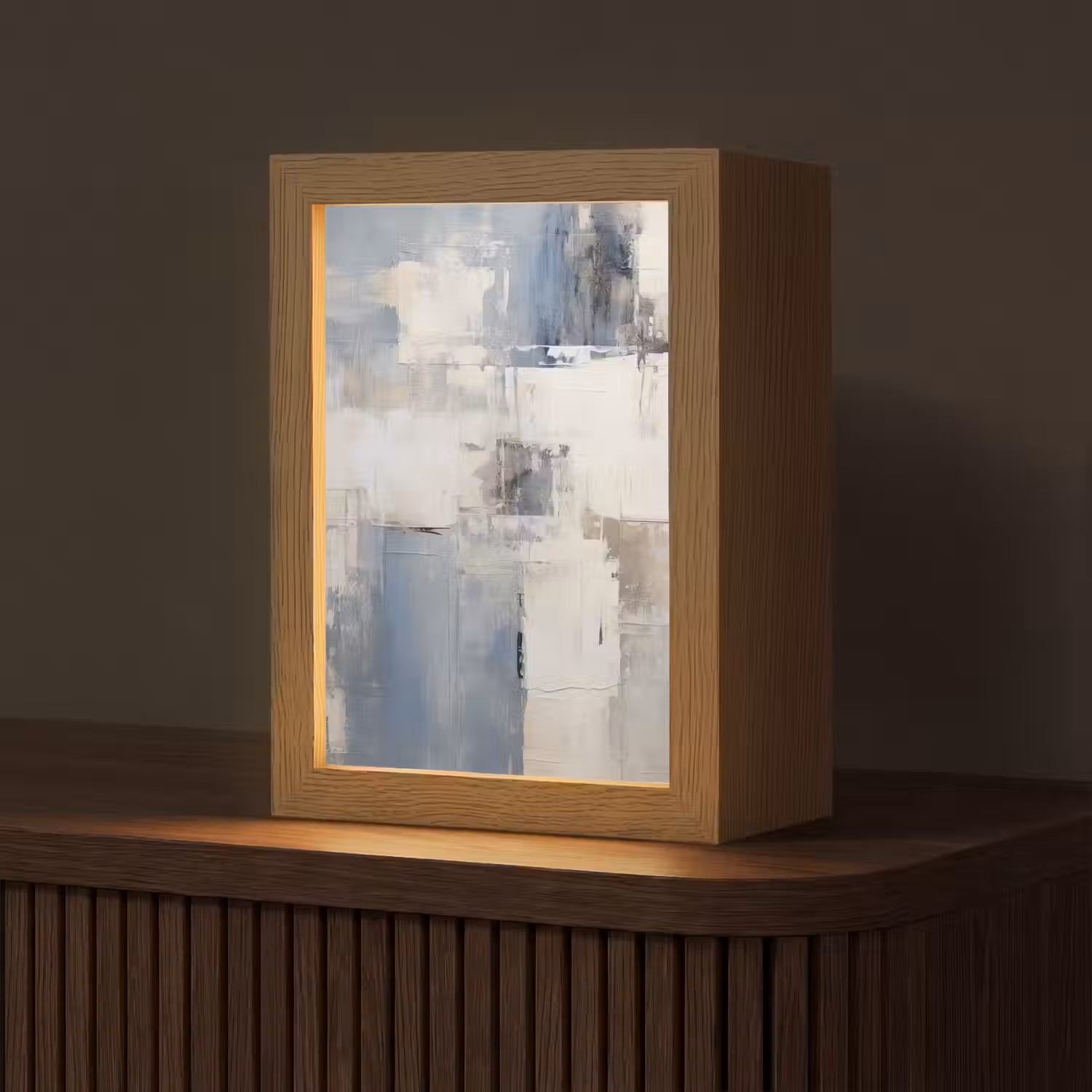Aquarel - Abstract - Kunst Light Box met kabel (Tafellamp) klein -z3d_website