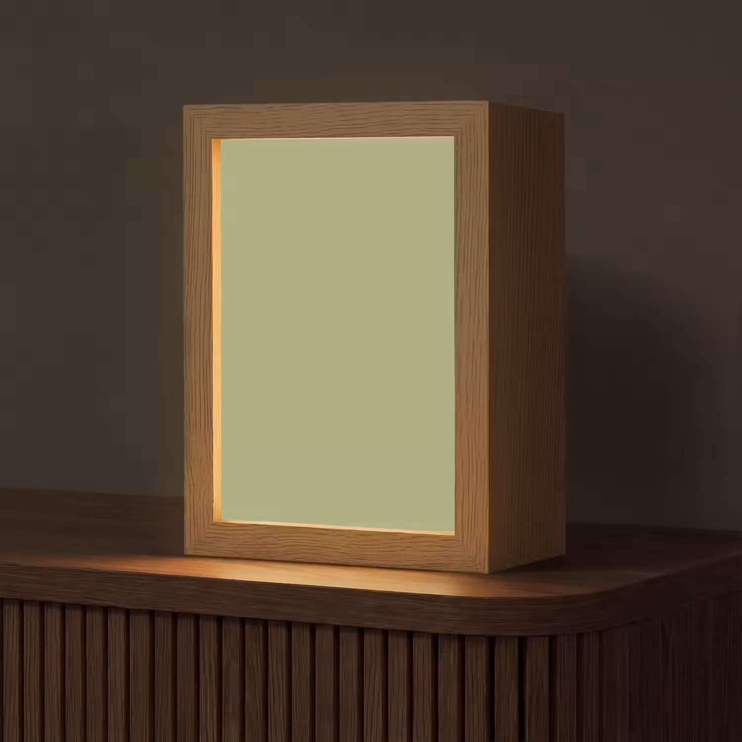 Whispering - Sage - Groen Light Box met kabel (Tafellamp) klein 925 -z3d_website