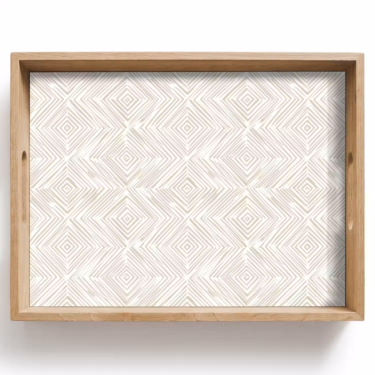 Abstract - Ruiten - Beige Dienblad Rechthoek middel 911 -z3d_shopping