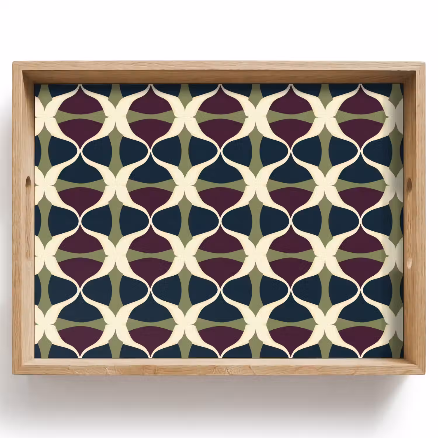 Abstract - Retro - Kleurrijk Dienblad Rechthoek middel 911 -z3d_shopping