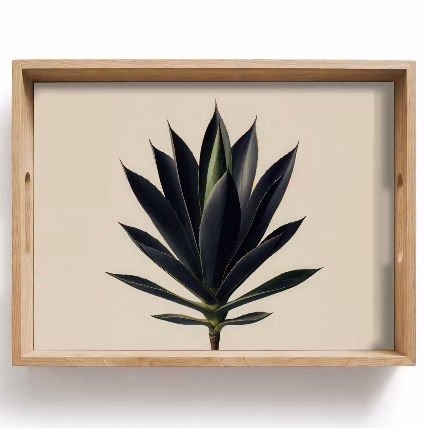 Agaveplant - Symmetrisch - Groen Dienblad Rechthoek middel -z3d_shopping