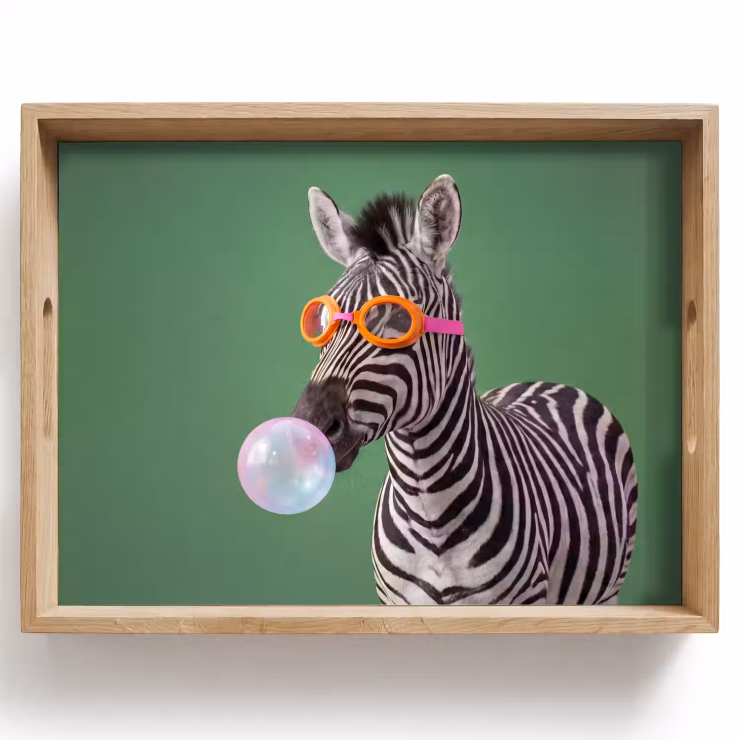 Dier - Bril - Bel - Modern - Groen Dienblad Rechthoek middel -z3d_shopping