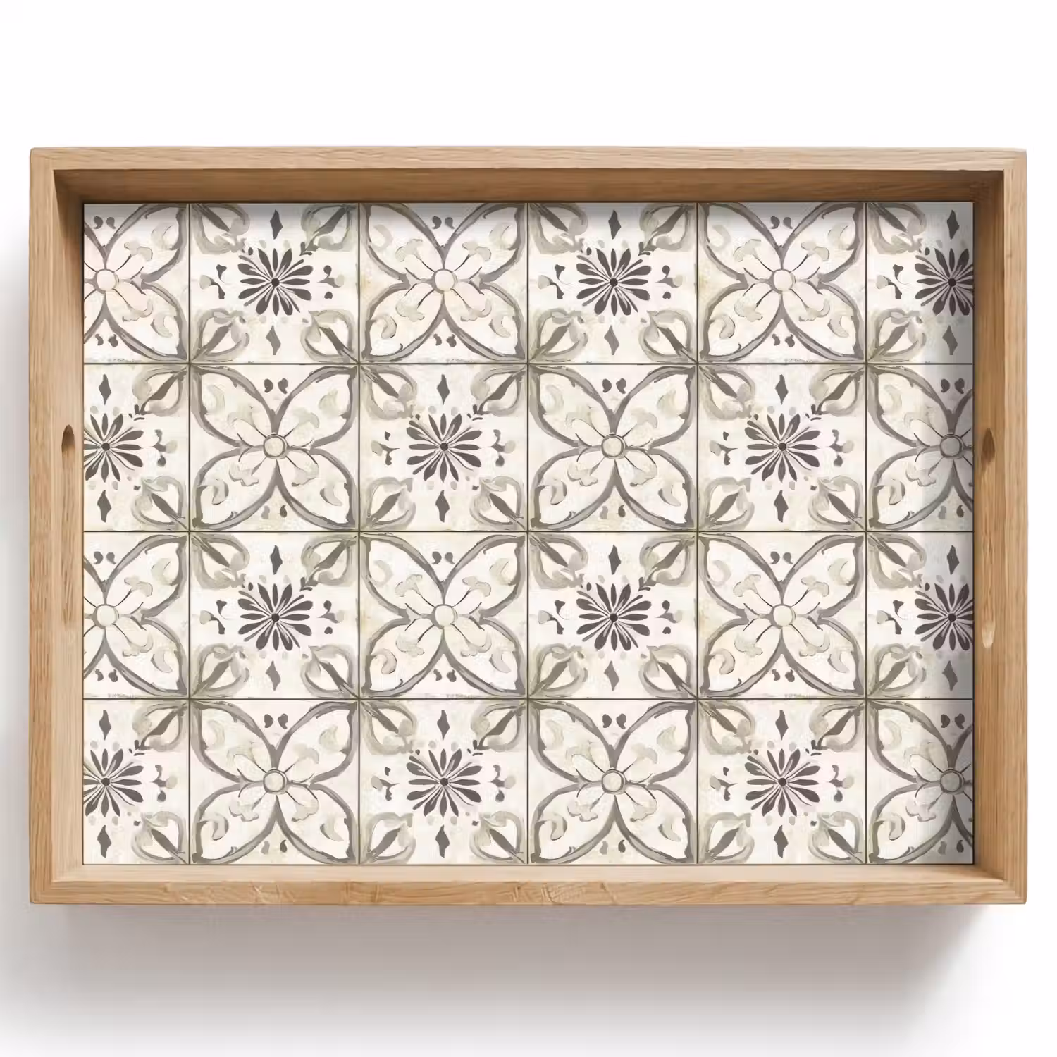 Antiek - Tegel - Beige Dienblad Rechthoek middel 911 -z3d_shopping